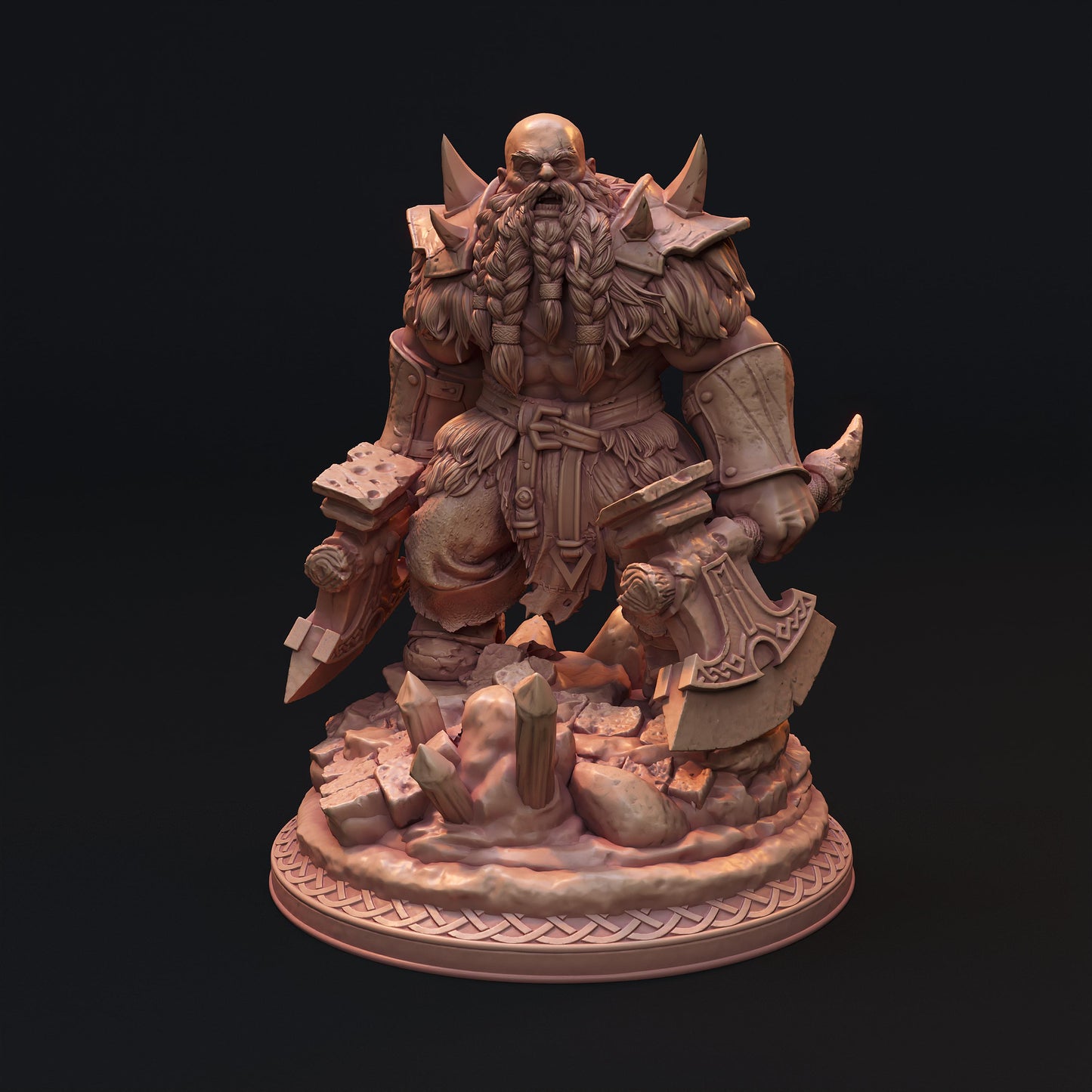 Berserker Dwarves Miniature Set - 28mm / 32mm / 36mm - HardWitch Games - Resin Printed Figures for D&D, TTRPGs, and Board Games