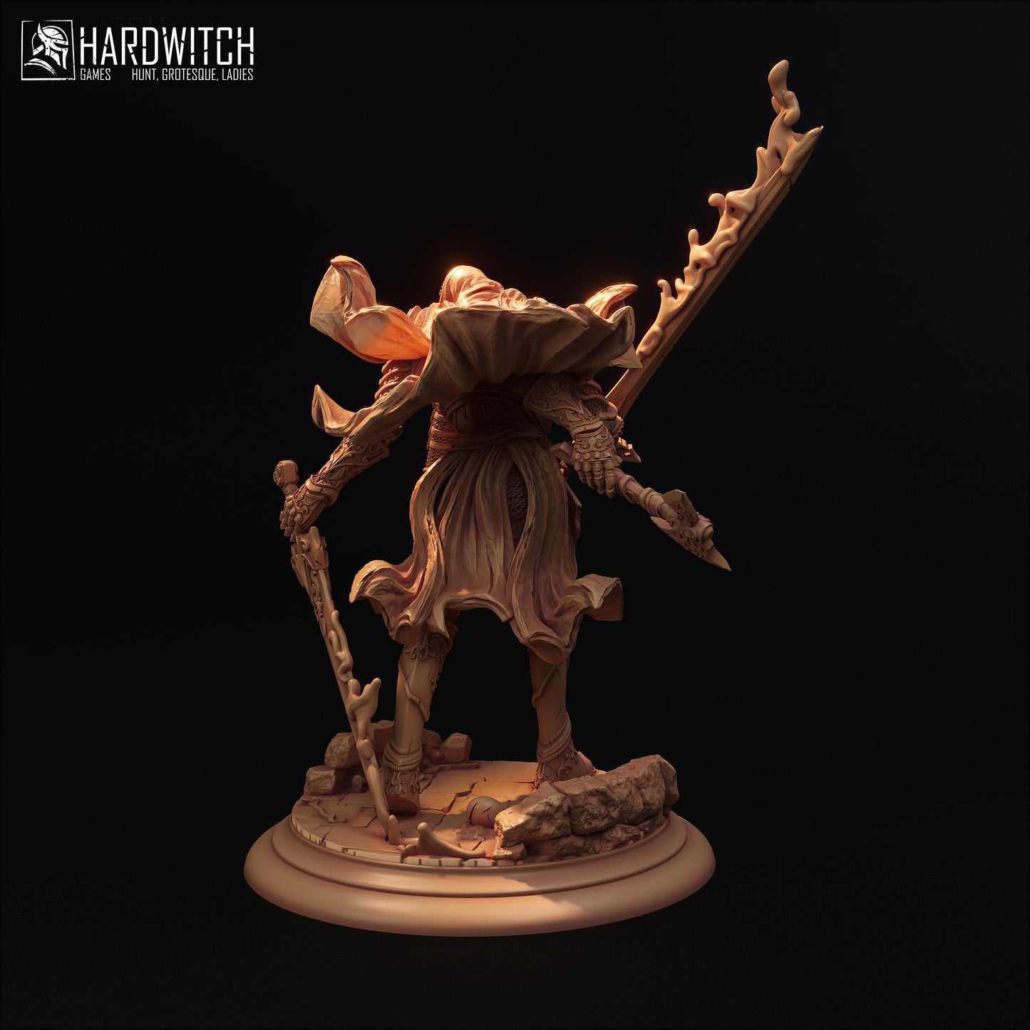 Colitax Asorus Miniature - 28mm / 32mm / 36mm - HardWitch Games - Resin Printed Figure for D&D and TTRPGs