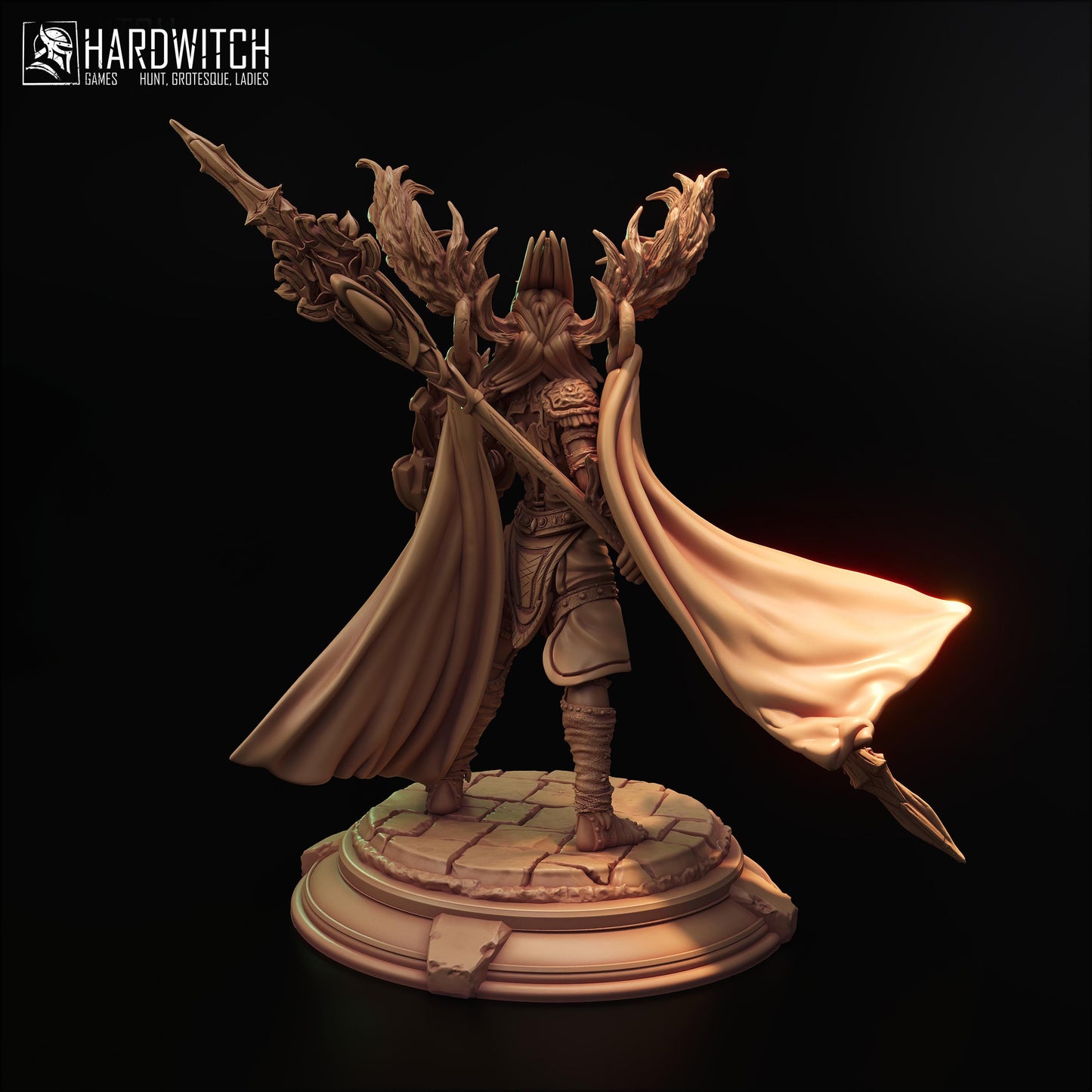 Vectra Barrdun Miniature - 28mm / 32mm / 36mm / 75mm - HardWitch Games - Resin Printed Figure for D&D and TTRPGs
