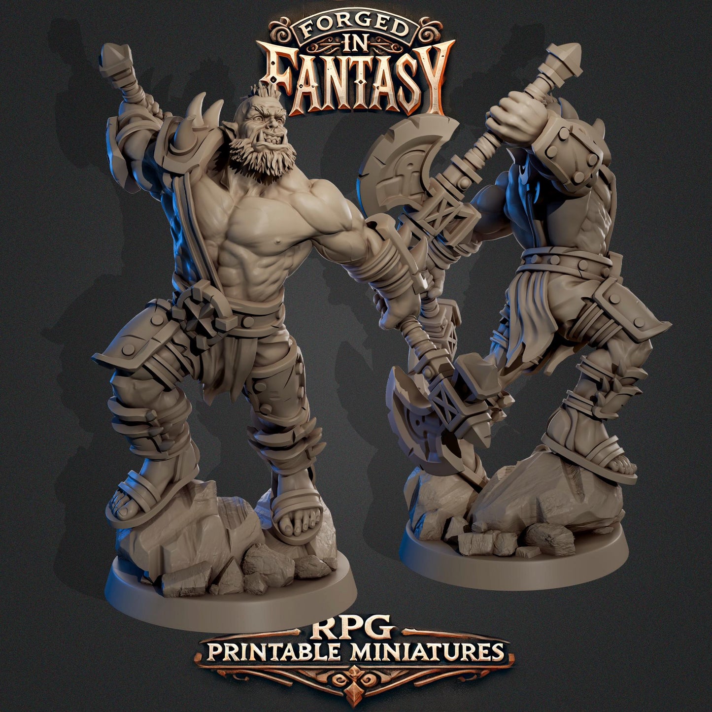 Forged in Fantasy Miniature (6 Variations) - Claudia's Gallery - 28mm / 32mm / 36mm / 75mm - Resin Printed Figure for D&D and TTRPGs