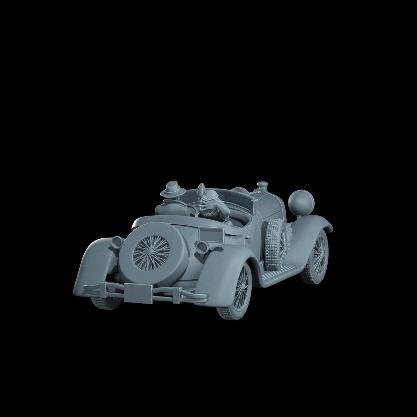 Duesenberg Vehicle Miniature - 28mm / 32mm / 36mm - Cosmondo - Resin Printed Figure for Arkham Horror, D&D, TTRPGs, and Board Games