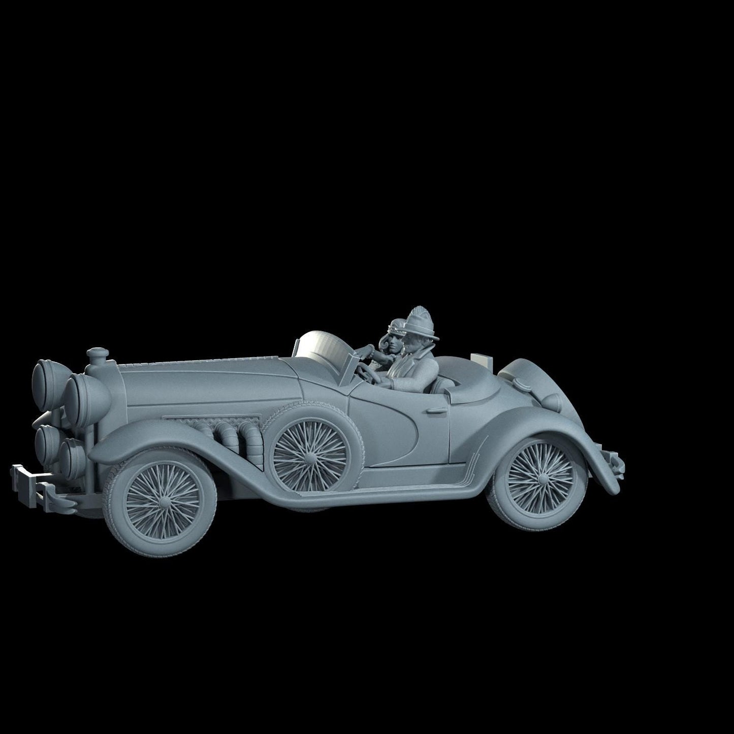 Duesenberg Vehicle Miniature - 28mm / 32mm / 36mm - Cosmondo - Resin Printed Figure for Arkham Horror, D&D, TTRPGs, and Board Games