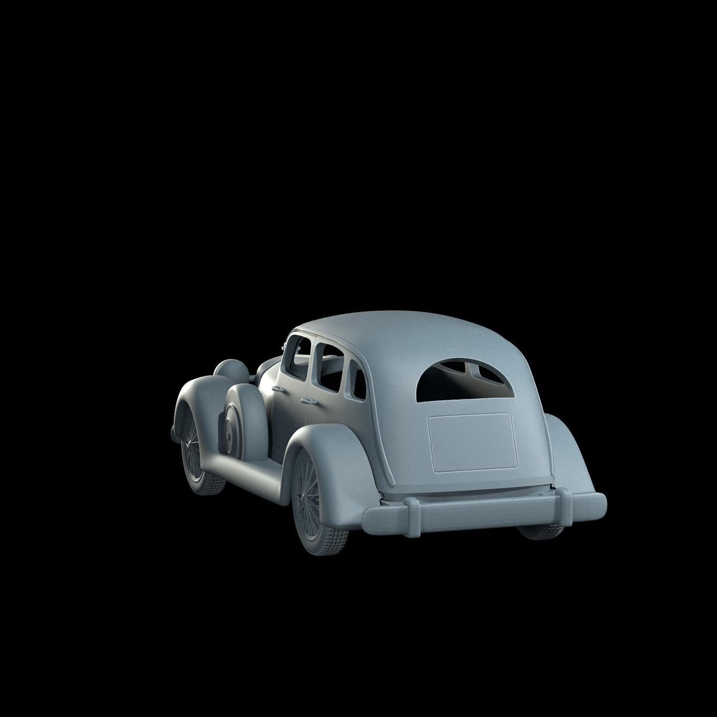 1935 SS1 Vehicle Miniature - 28mm / 32mm / 36mm - Cosmondo - Resin Printed Figure for Arkham Horror, D&D, TTRPGs, and Board Games