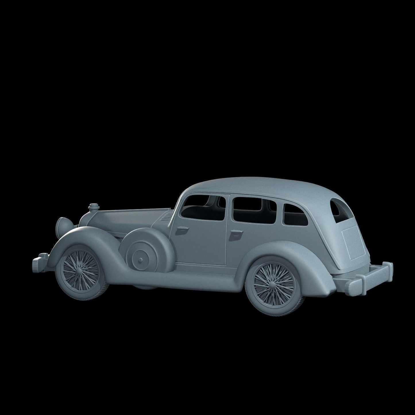 1935 SS1 Vehicle Miniature - 28mm / 32mm / 36mm - Cosmondo - Resin Printed Figure for Arkham Horror, D&D, TTRPGs, and Board Games