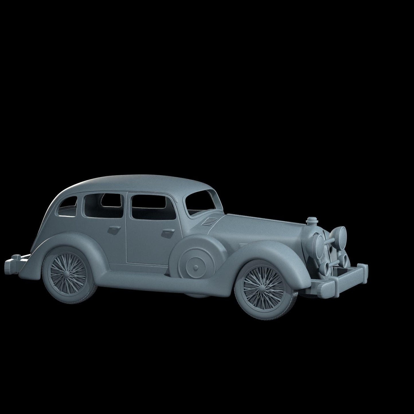 1935 SS1 Vehicle Miniature - 28mm / 32mm / 36mm - Cosmondo - Resin Printed Figure for Arkham Horror, D&D, TTRPGs, and Board Games