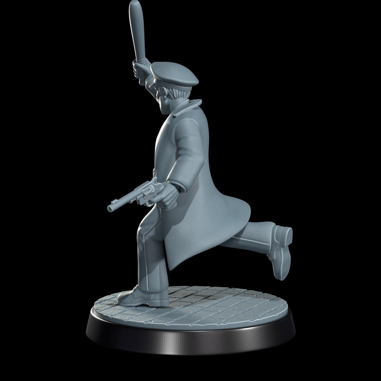 High Speed Horror Police Officers Miniature - 28mm / 32mm / 36mm - Cosmondo - Resin Printed Figure for Arkham Horror, D&D, and TTRPGs