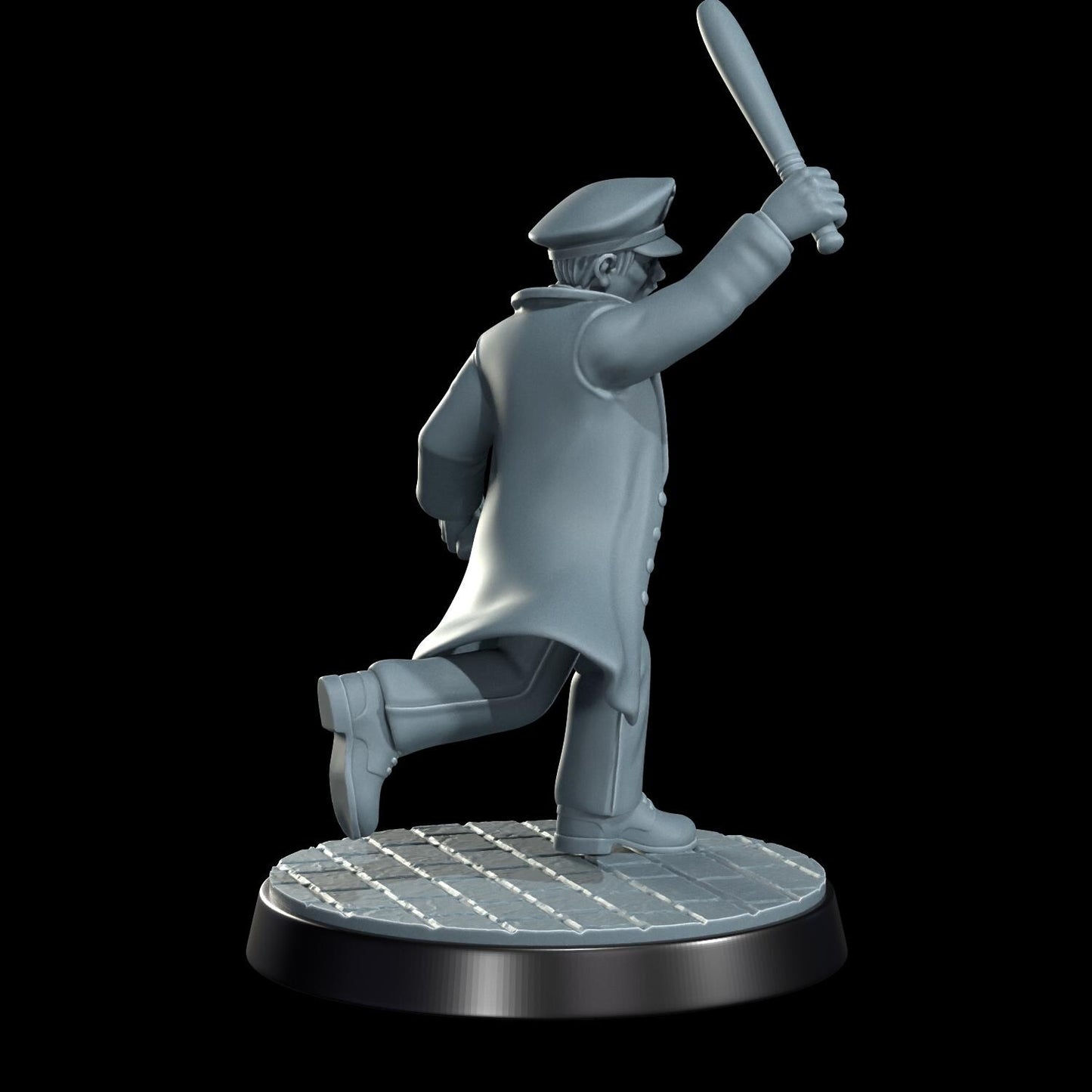 High Speed Horror Police Officers Miniature - 28mm / 32mm / 36mm - Cosmondo - Resin Printed Figure for Arkham Horror, D&D, and TTRPGs