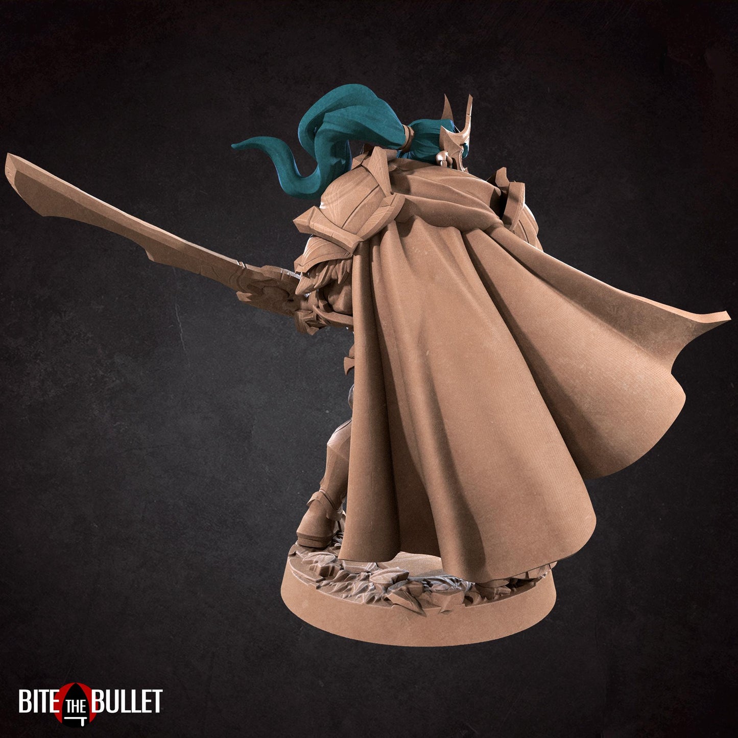 Night Elf Fighter Vahdian Miniature - 28mm / 32mm / 36mm - Bite the Bullet - Resin Printed Figure for D&D, TTRPGs, and Board Games