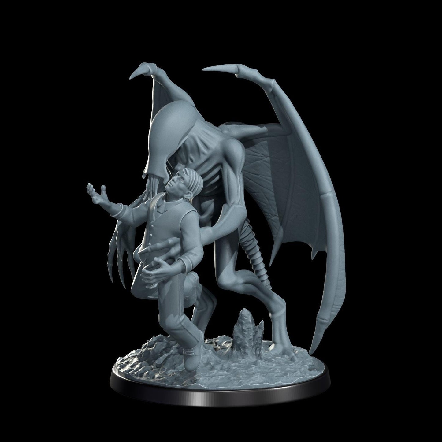 Nightgaunt's Claim Miniature - 28mm / 32mm / 36mm - Cosmondo - Resin Printed Figure for Arkham Horror, D&D, TTRPGs, and Board Games
