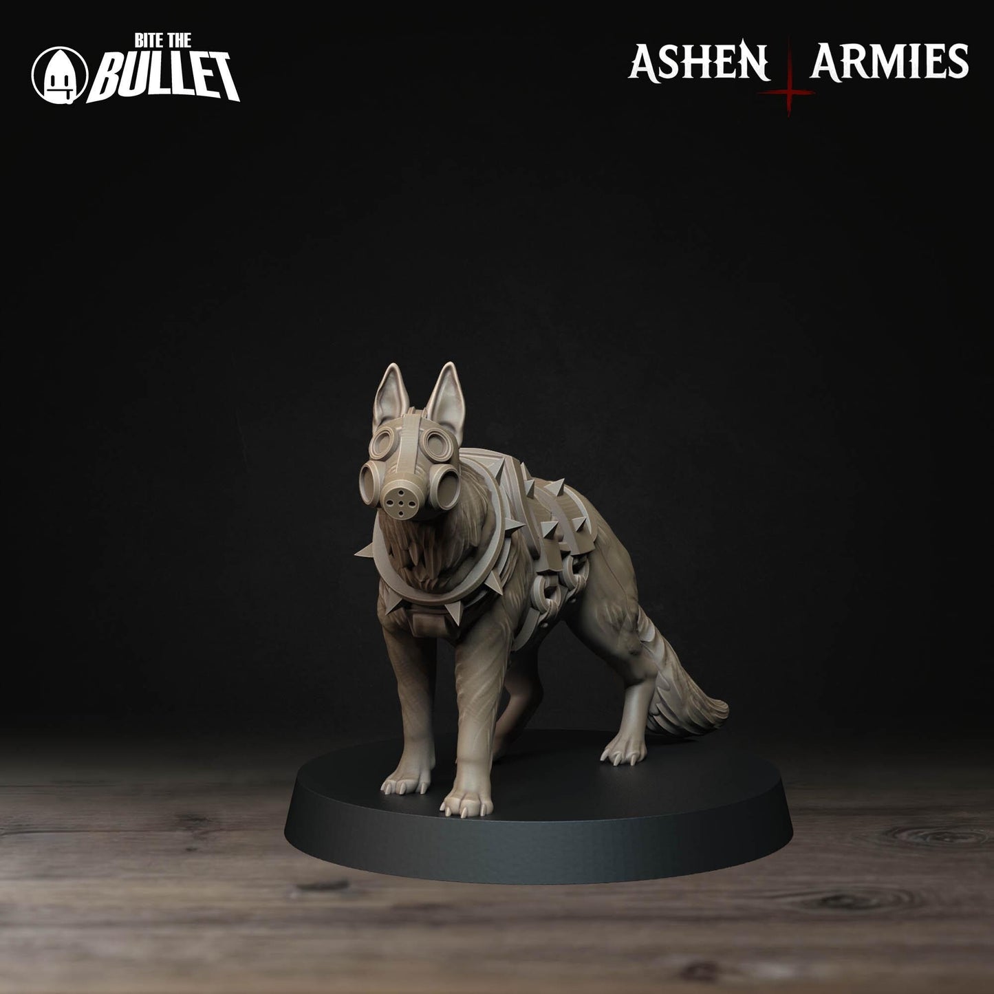 Sanctified Legion Combat Dogs Miniature (4 Variations) - 28mm / 32mm / 36mm - Bite the Bullet - Resin Printed Figure for D&D and Wargaming
