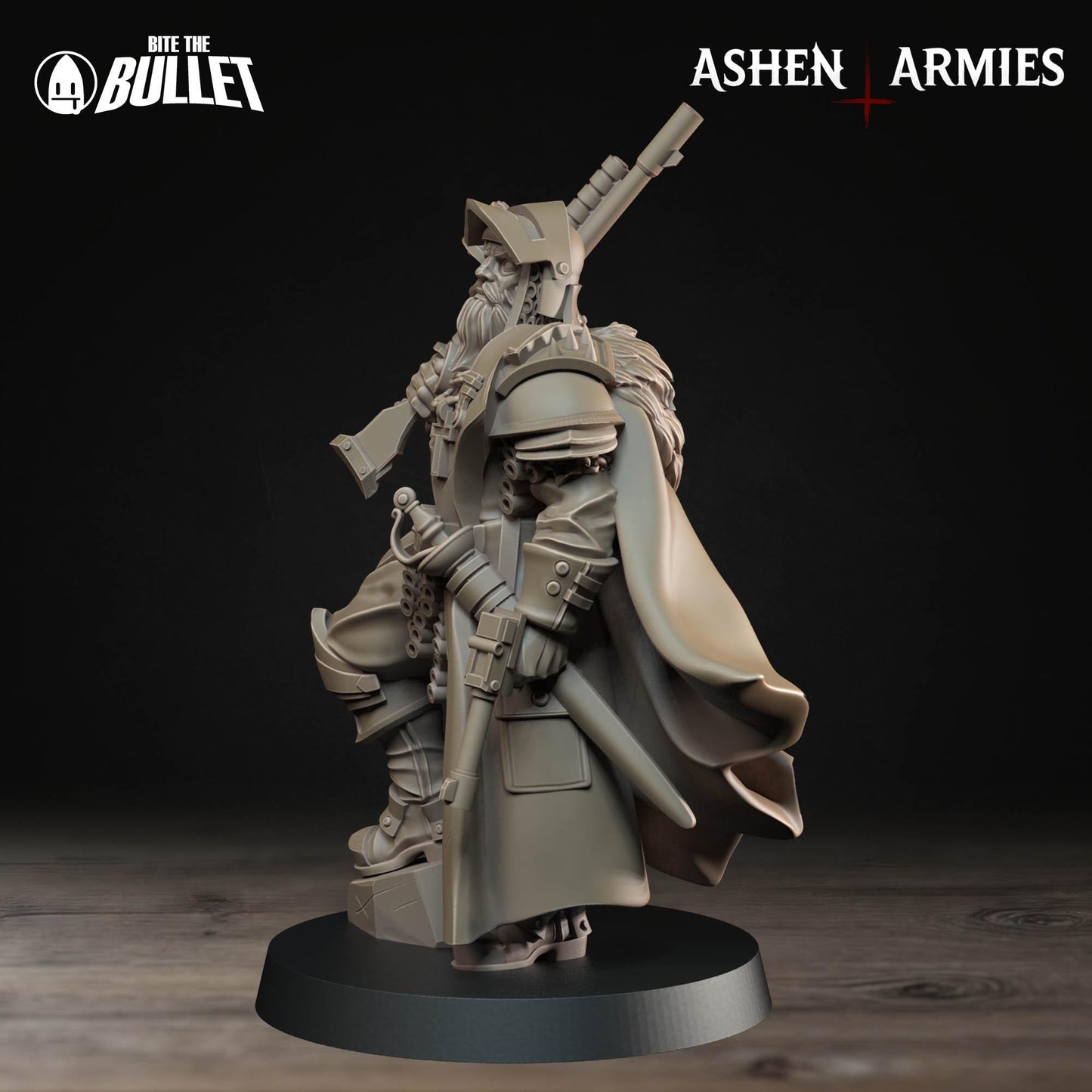Sanctified Legion Lieutenant Miniature - 28mm / 32mm / 36mm - Bite the Bullet - Resin Printed Figure for D&D, TTRPGs, and Wargaming