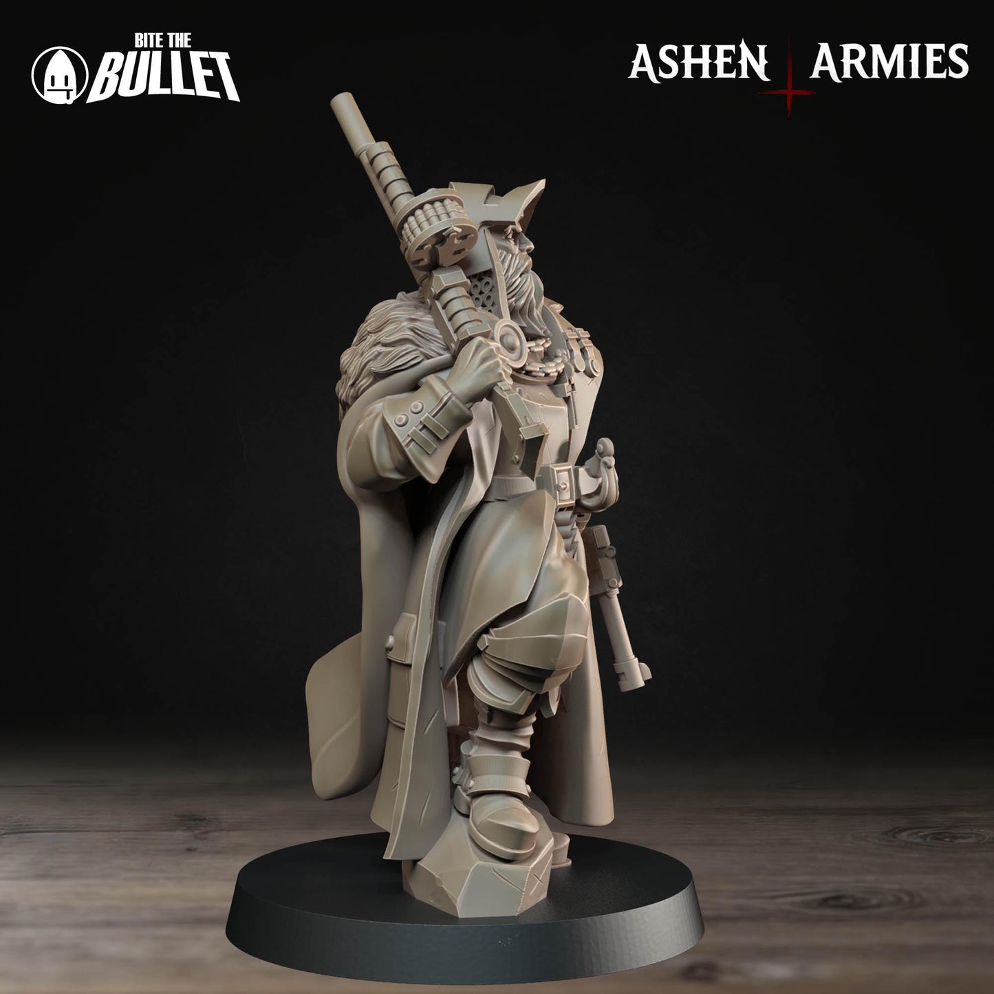 Sanctified Legion Lieutenant Miniature - 28mm / 32mm / 36mm - Bite the Bullet - Resin Printed Figure for D&D, TTRPGs, and Wargaming
