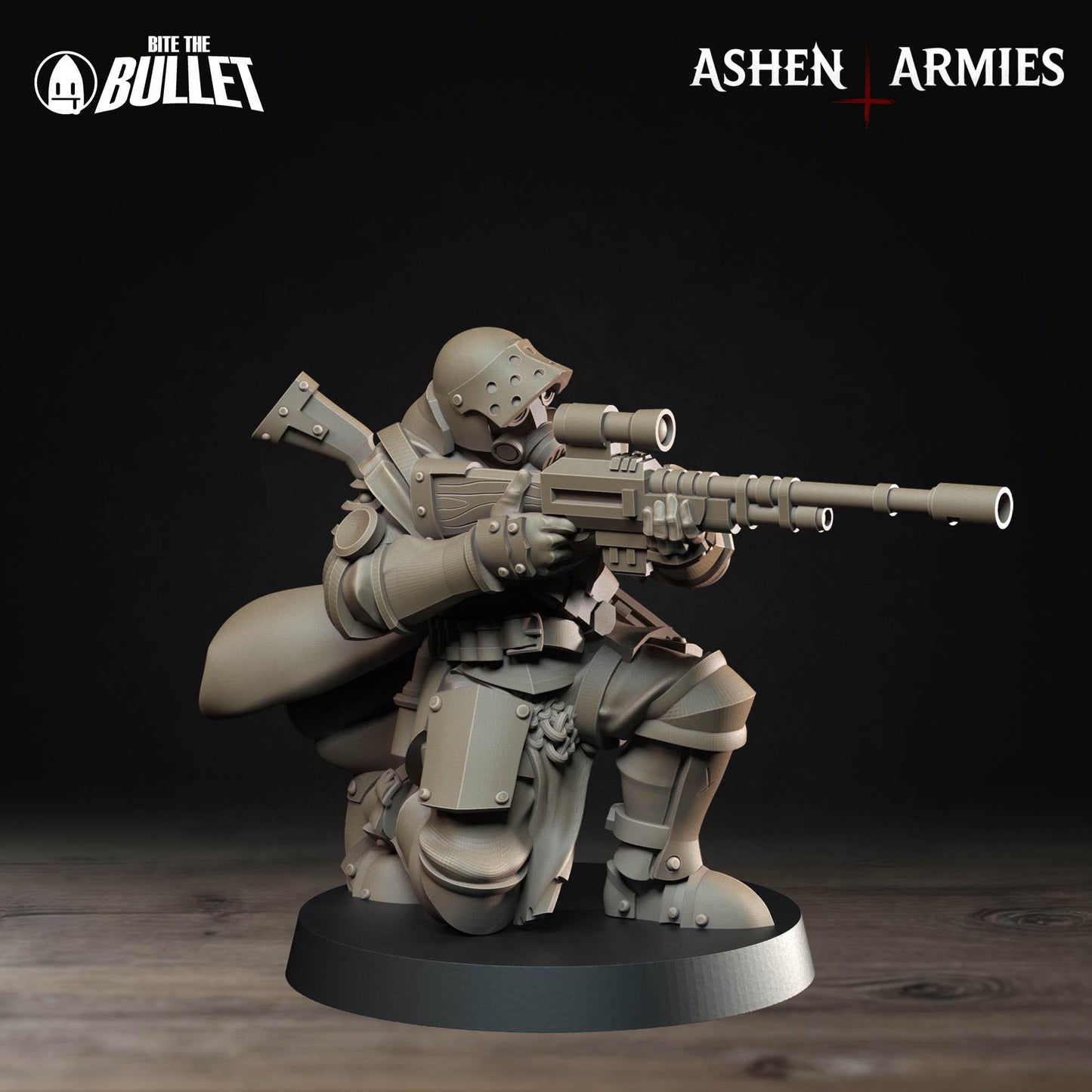Sanctified Legion Shocktrooper Miniature (4 Variations) - 28mm / 32mm / 36mm - Bite the Bullet - Resin Printed Wargaming Figure