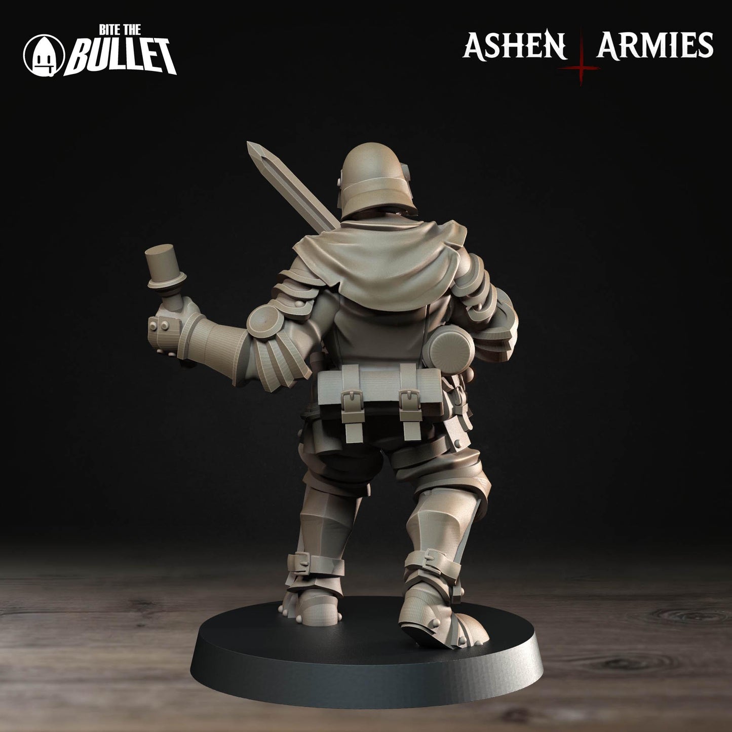 Sanctified Legion Shocktrooper Miniature (4 Variations) - 28mm / 32mm / 36mm - Bite the Bullet - Resin Printed Wargaming Figure