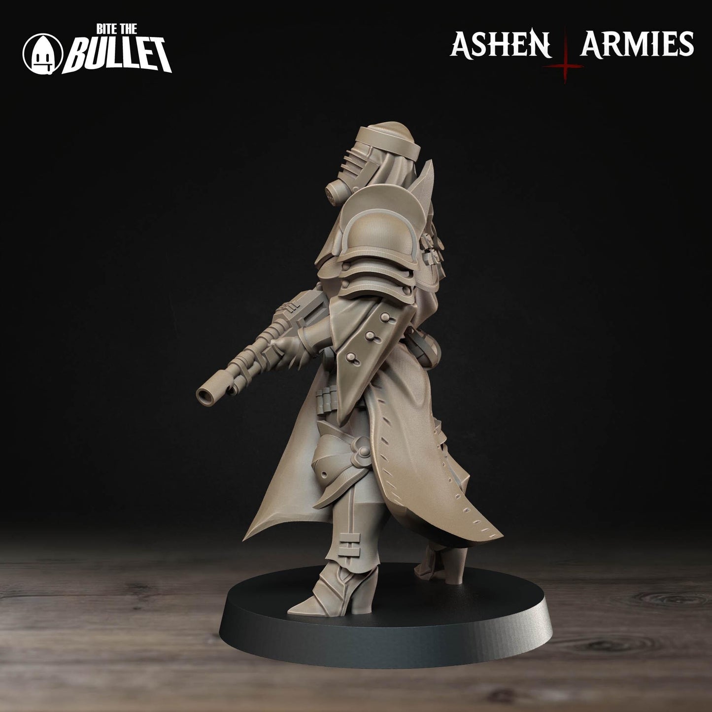 Sanctified Legion Rifle Sniper Priest Miniature (2 Variations) - 28mm / 32mm / 36mm - Bite the Bullet - Resin Printed Wargaming Figure