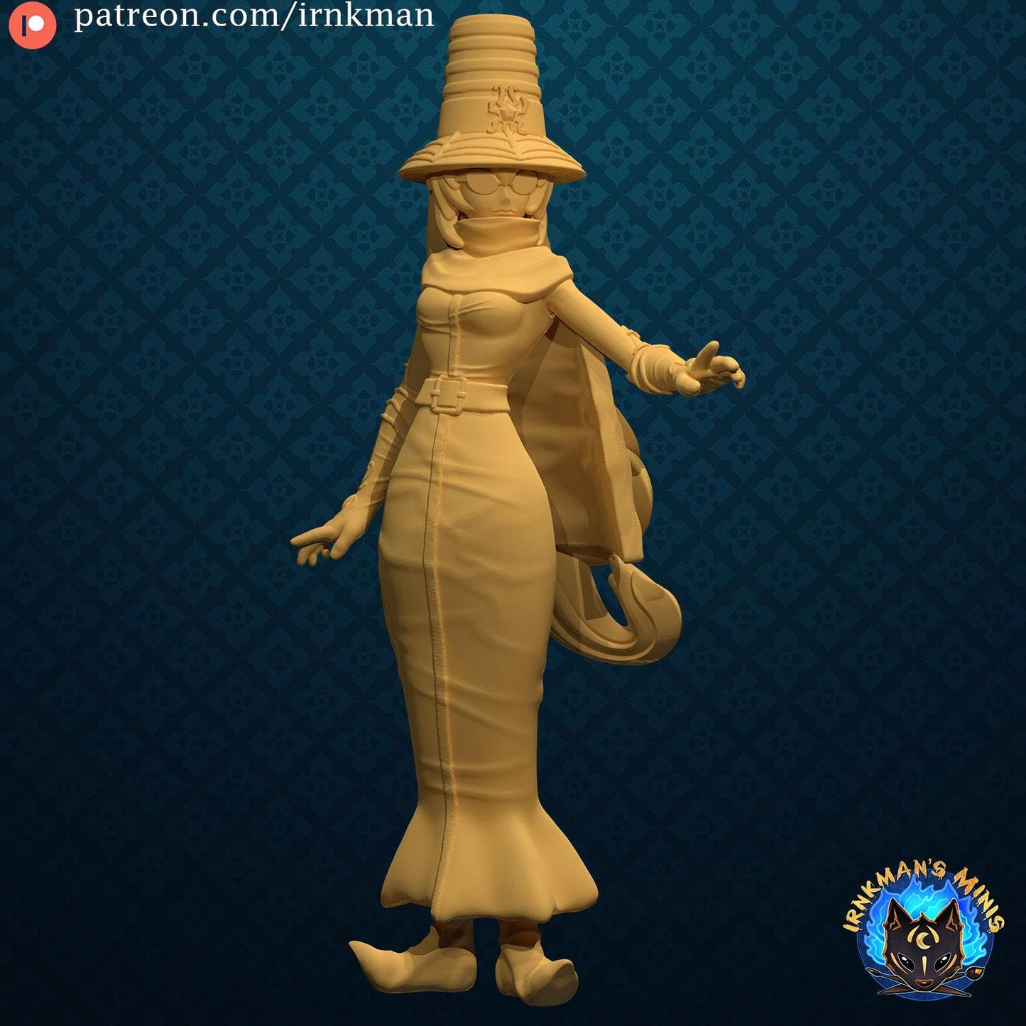 Arukenimon Miniature (Digi and Human Variations) - Irnkman's Minis - Unpainted Resin Printed Miniature for TTRPGs, Painting, and Display