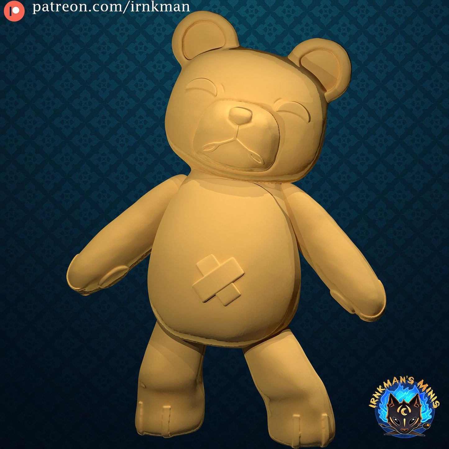 Monzaemon Miniature - Irnkman's Minis - Unpainted Resin Printed Miniature for TTRPGs, Painting, and Display