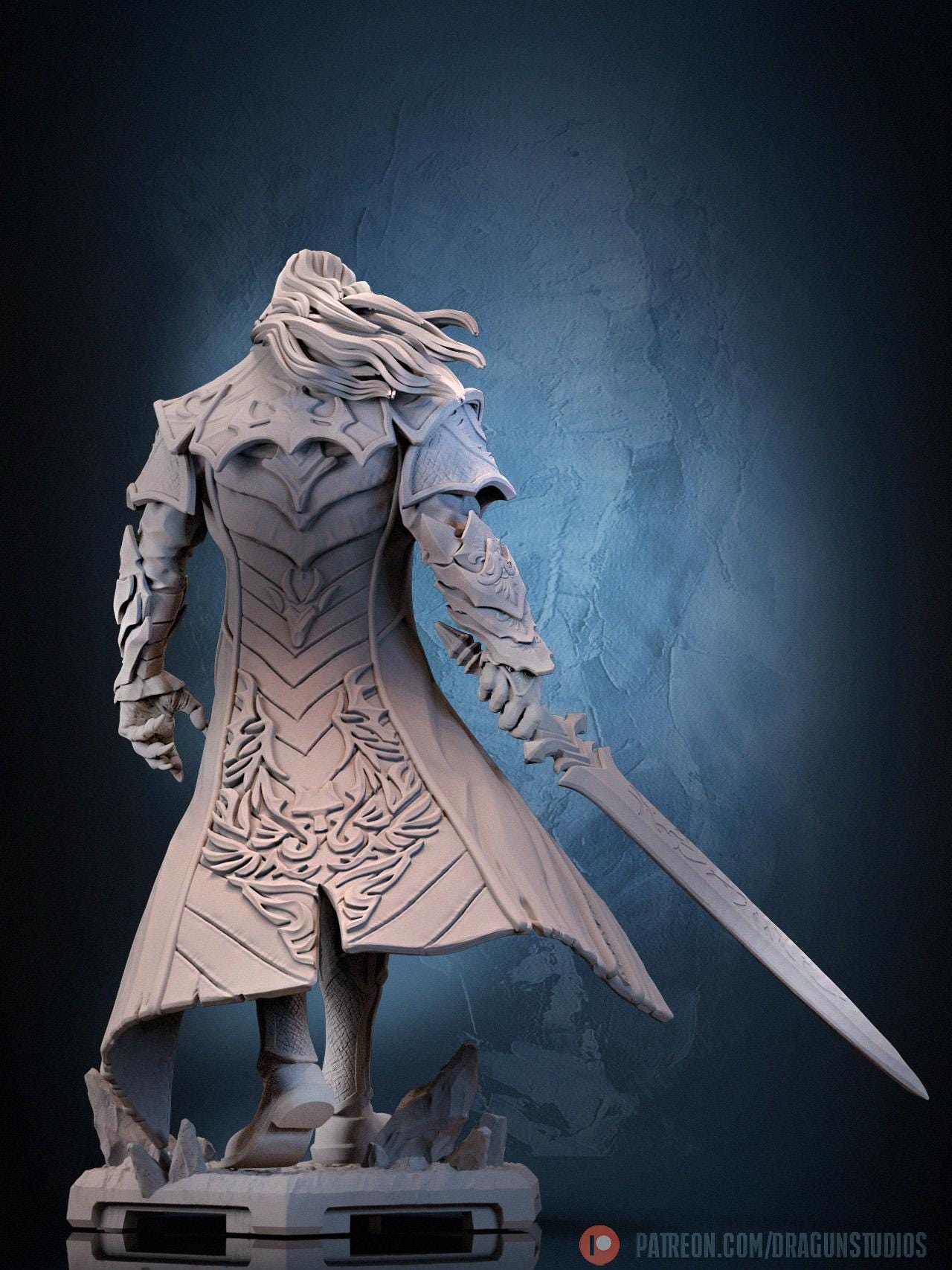Vampire Killer II Miniature - 28mm / 32mm / 36mm / 100mm - DraGun Studios - Resin Printed Figurine for D&D, TTRPGs, and Board Games