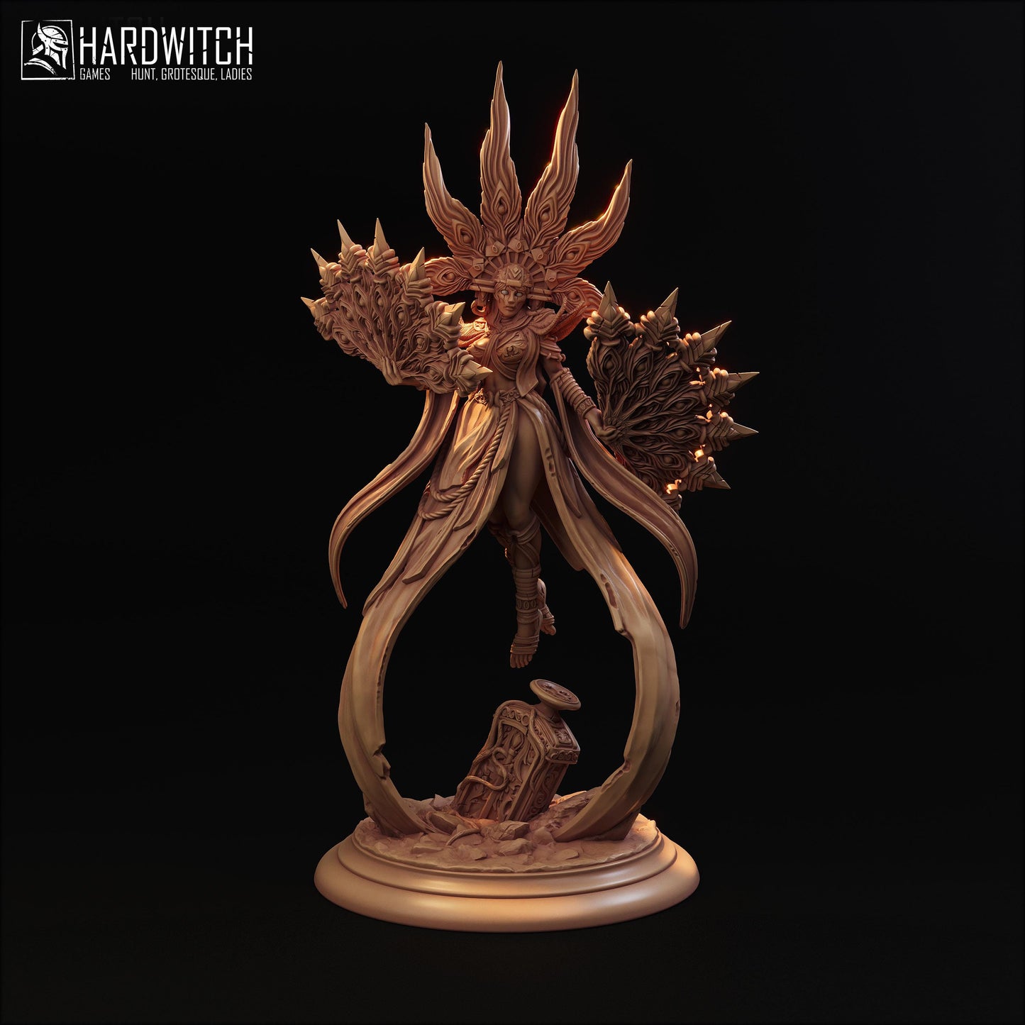 Farida Saahor Miniature (Standard and NSFW) - 28mm / 32mm / 36mm / 75mm - HardWitch Games - Resin Printed Figure for D&D and TTRPGs