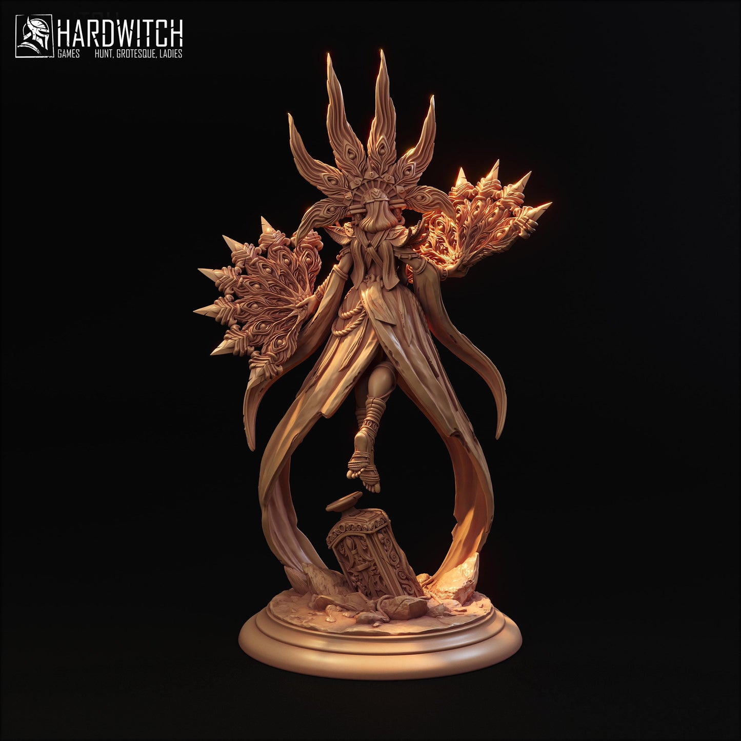 Farida Saahor Miniature (Standard and NSFW) - 28mm / 32mm / 36mm / 75mm - HardWitch Games - Resin Printed Figure for D&D and TTRPGs