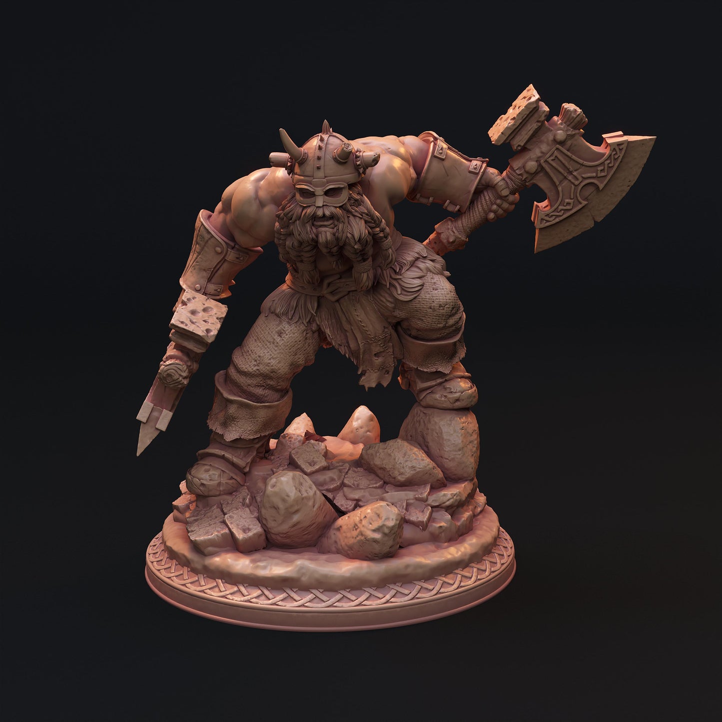 Berserker Dwarves Miniature Set - 28mm / 32mm / 36mm - HardWitch Games - Resin Printed Figures for D&D, TTRPGs, and Board Games
