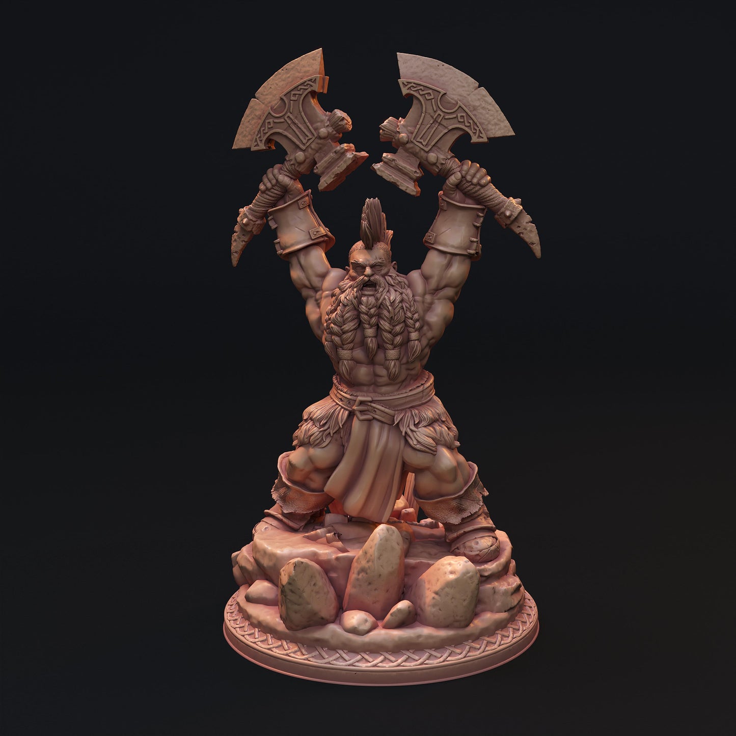 Berserker Dwarves Miniature Set - 28mm / 32mm / 36mm - HardWitch Games - Resin Printed Figures for D&D, TTRPGs, and Board Games