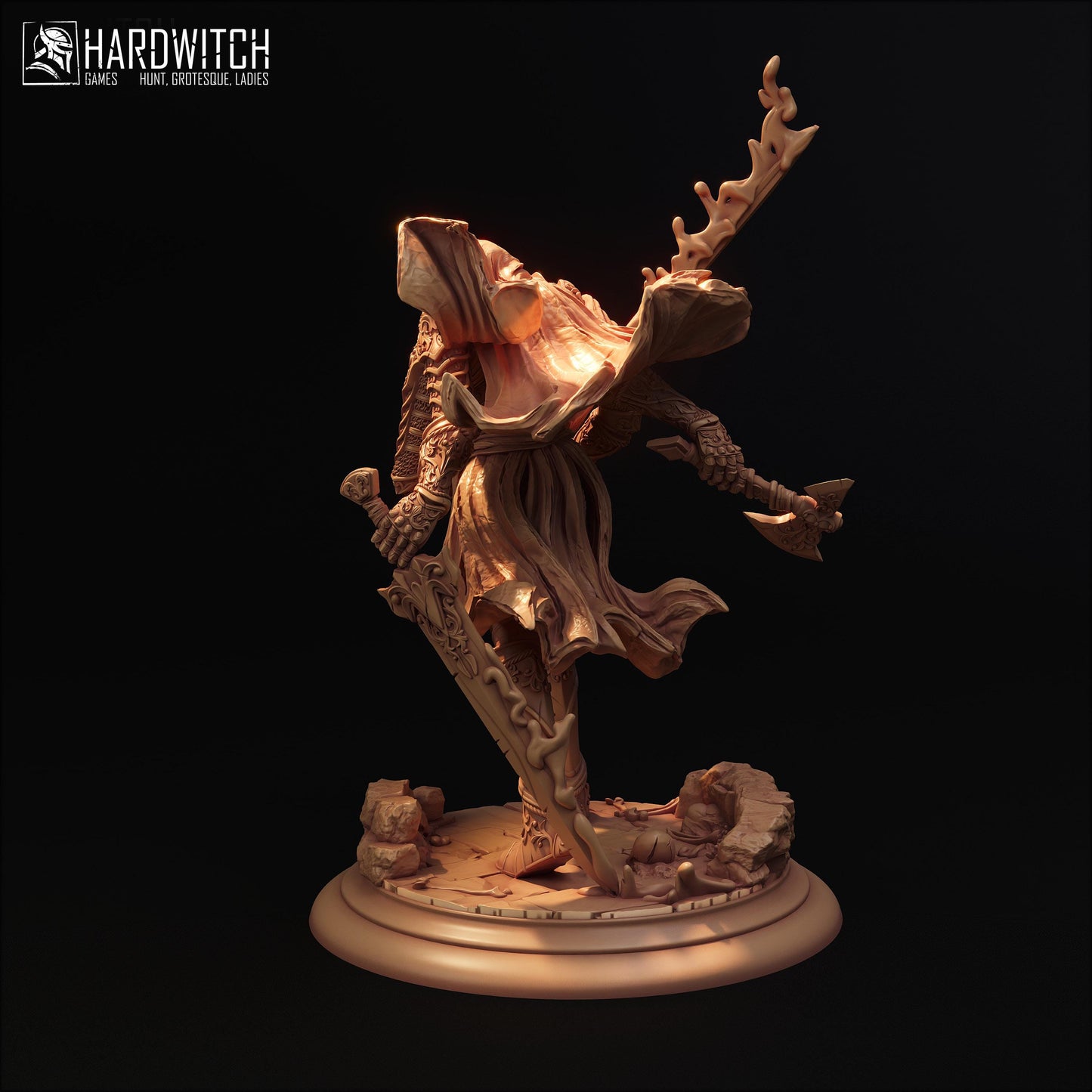 Colitax Asorus Miniature - 28mm / 32mm / 36mm - HardWitch Games - Resin Printed Figure for D&D and TTRPGs