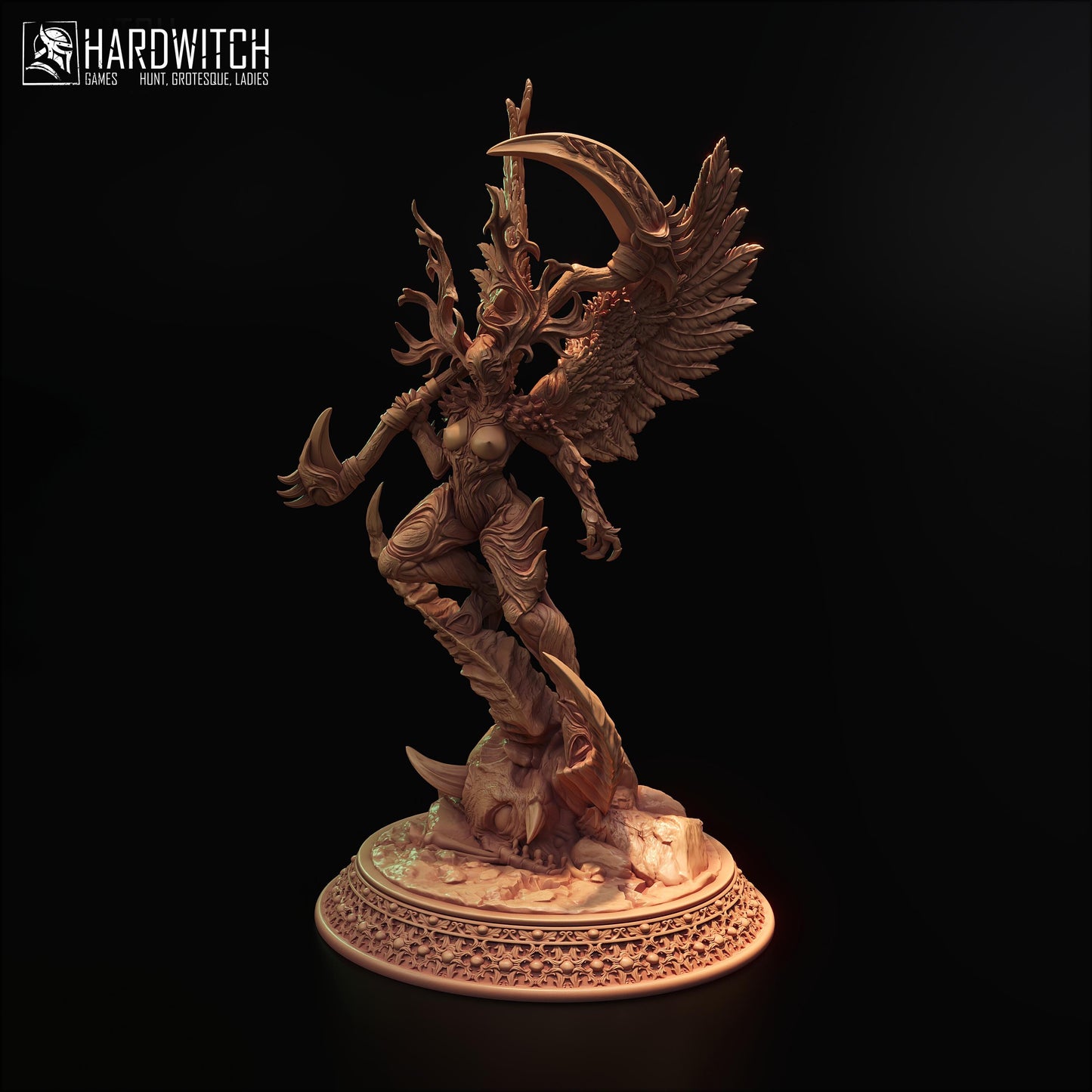 Kelva Konira Miniature (Standard and NSFW) - 28mm / 32mm / 36mm / 75mm - HardWitch Games - Resin Printed Figure for D&D and TTRPGs