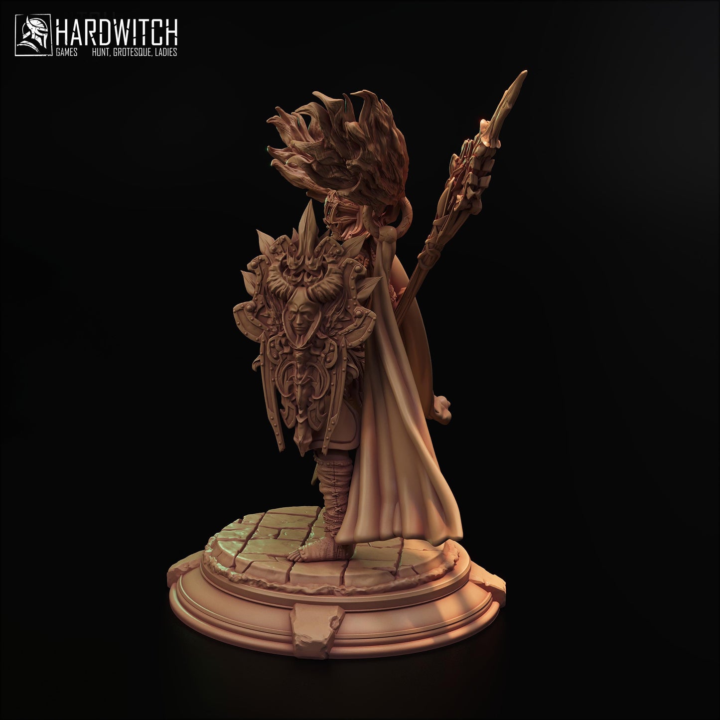 Vectra Barrdun Miniature - 28mm / 32mm / 36mm / 75mm - HardWitch Games - Resin Printed Figure for D&D and TTRPGs