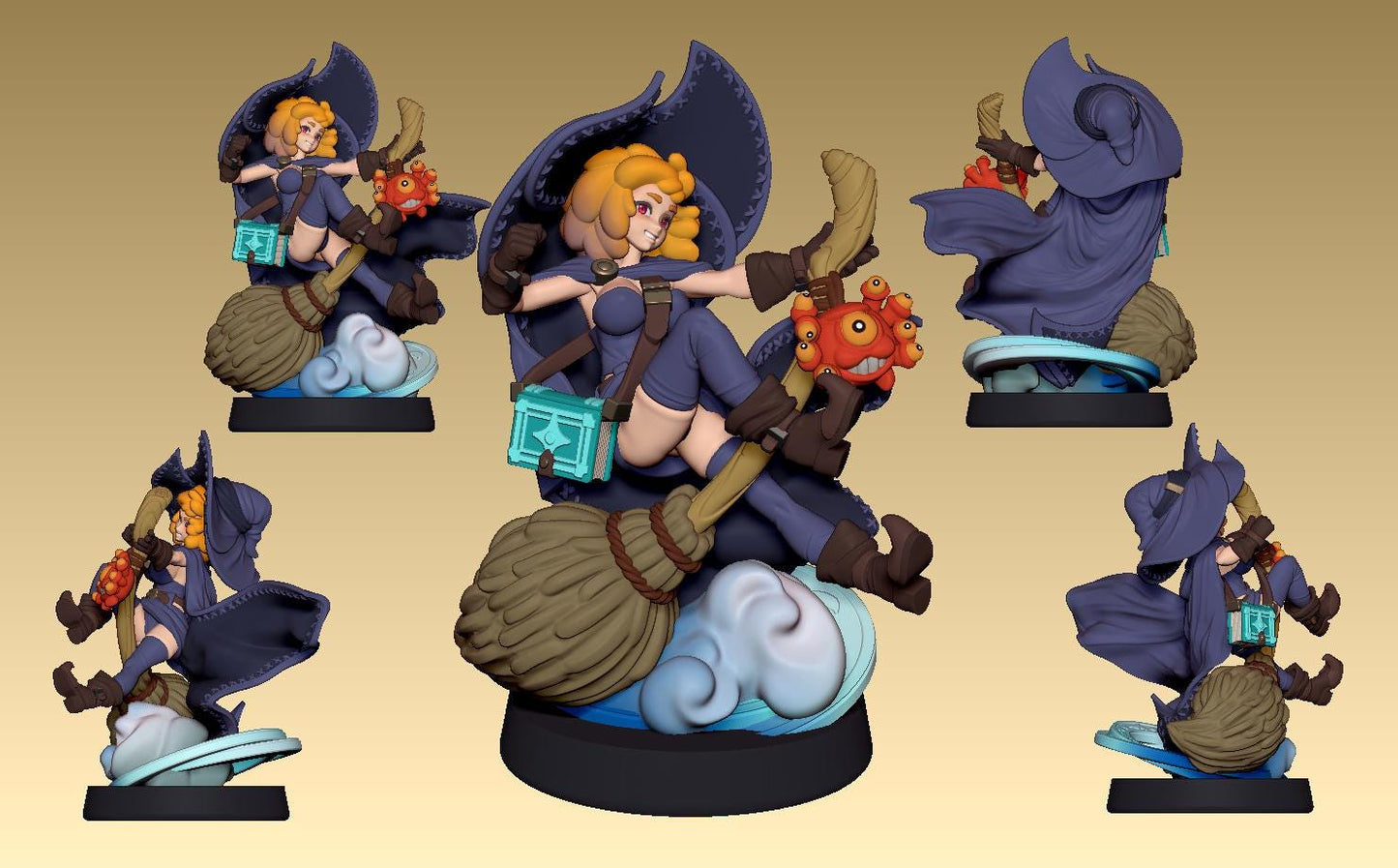 Isma the Witch Miniature - 28mm / 32mm / 36mm - LPOMC - Resin Printed Figure for D&D, TTRPGs, and Board Games
