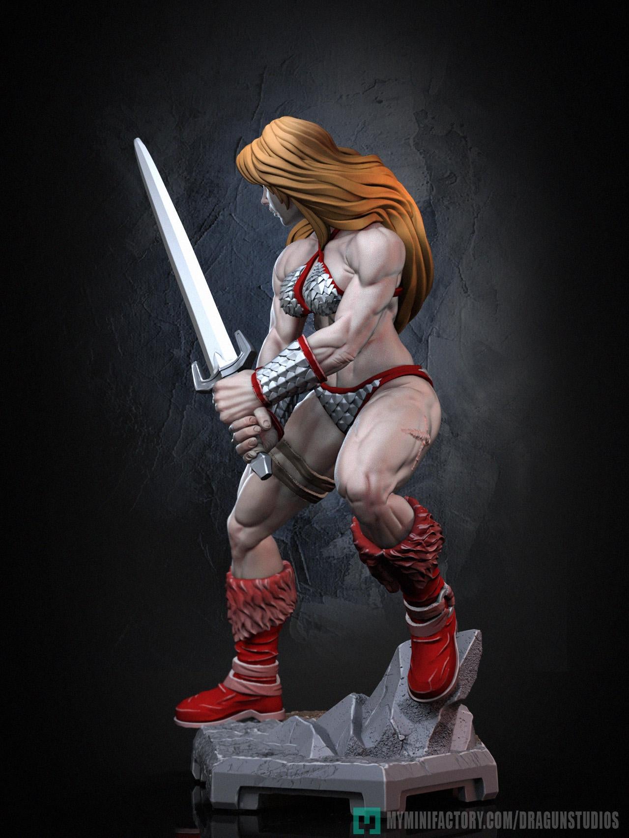 Tyris Flare Miniature - 28mm / 32mm / 36mm / 75mm - DraGun Studios - Resin Printed Figurine for D&D, TTRPGs, and Board Games