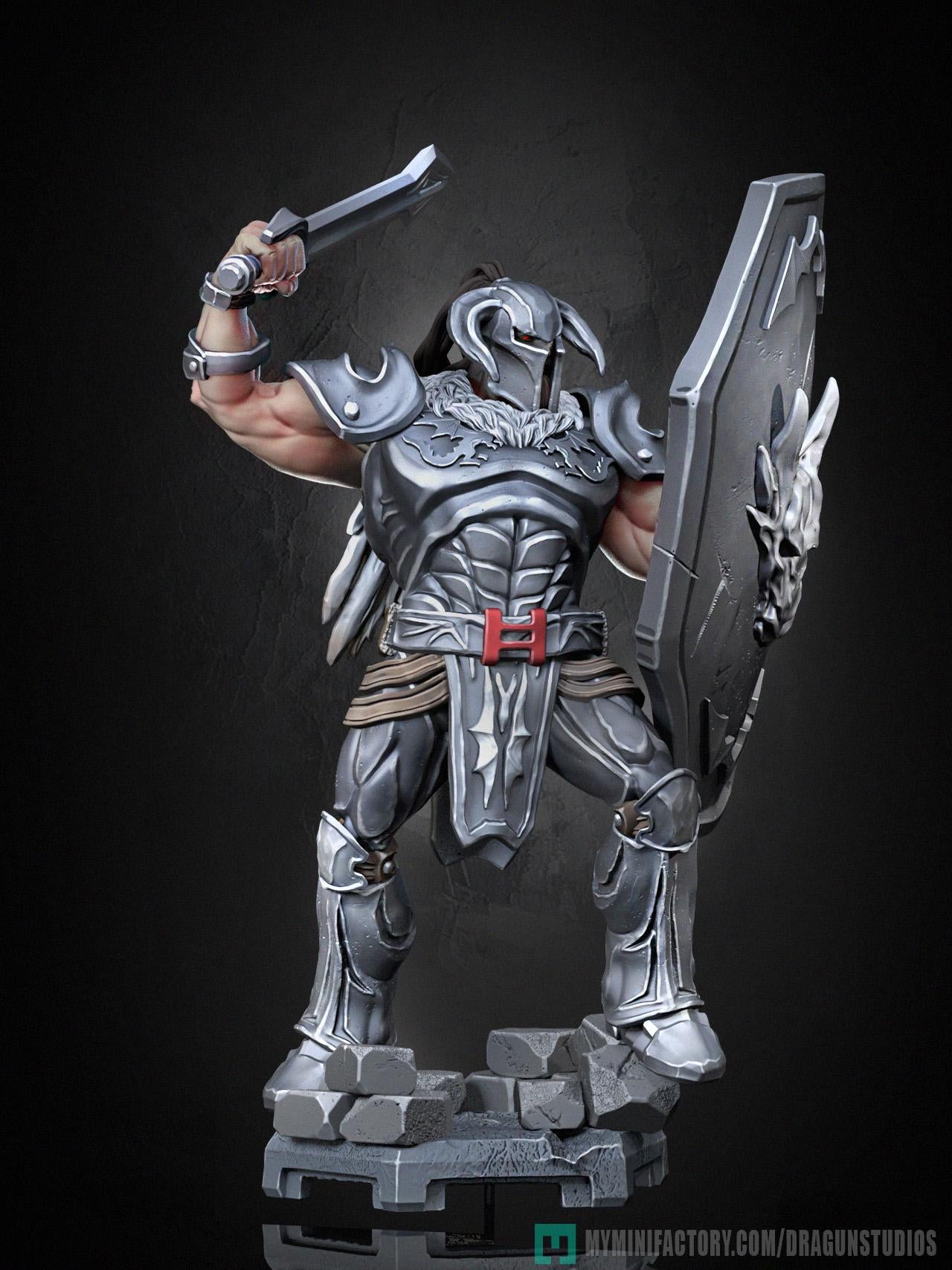 Lt. Bitter Miniature - 66mm / 99mm Height - DraGun Studios - Resin Printed Figurine for D&D, TTRPGs, and Board Games