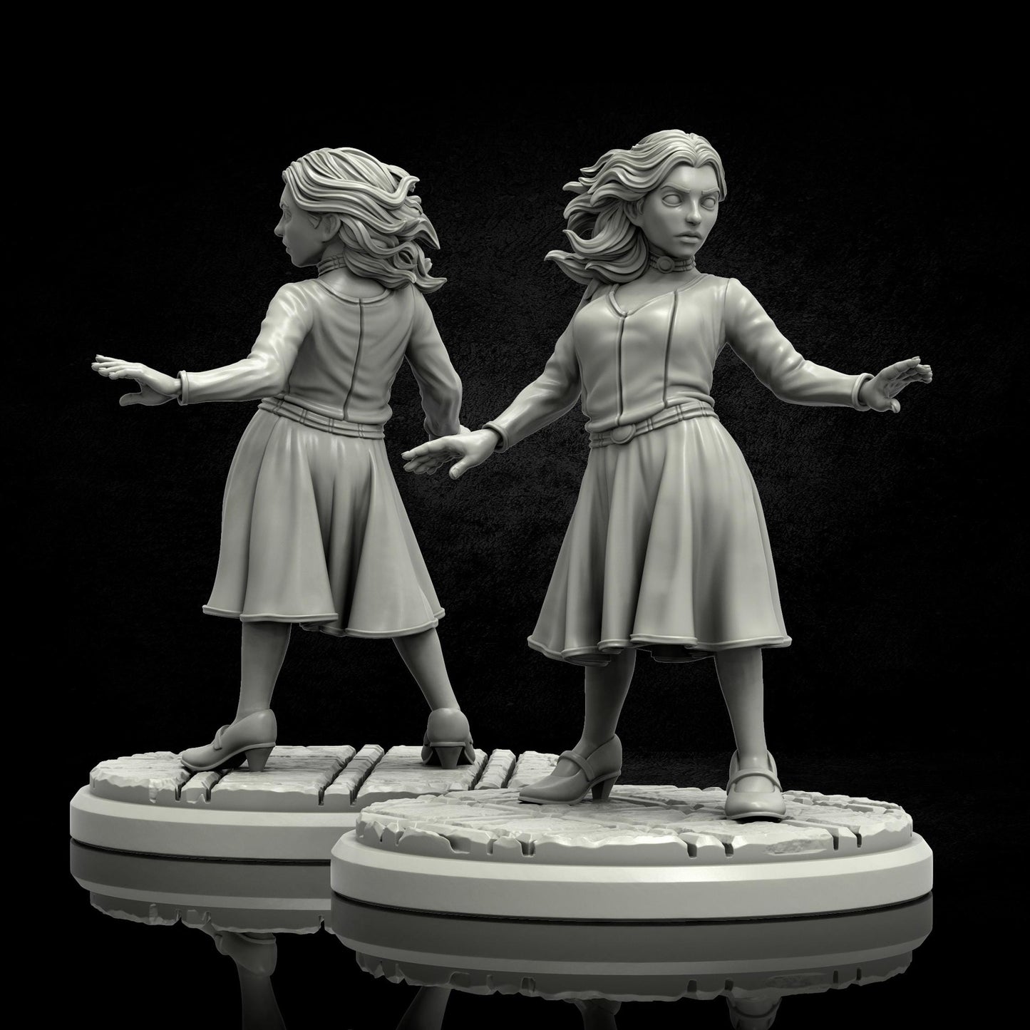 Mystic Martial Artist Miniature - 28mm / 32mm / 36mm - Adaevy Creations - Resin Printed Figure for Arkham Horror