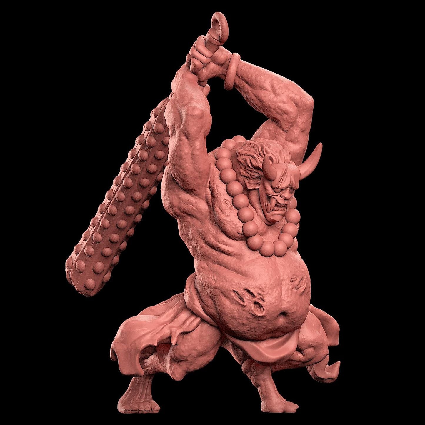 Masked Devil Zombie Miniature - 28mm / 32mm / 36mm - VaultZ - Resin Printed Figures for D&D, TTRPGs, Zombicide, and Board Games