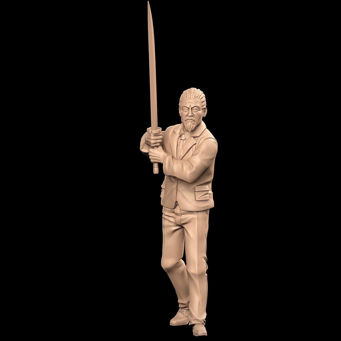 Zombie Hunter Haruo Miniature - 28mm / 32mm / 36mm - VaultZ - Resin Printed Figures for D&D, TTRPGs, Zombicide, and Board Games