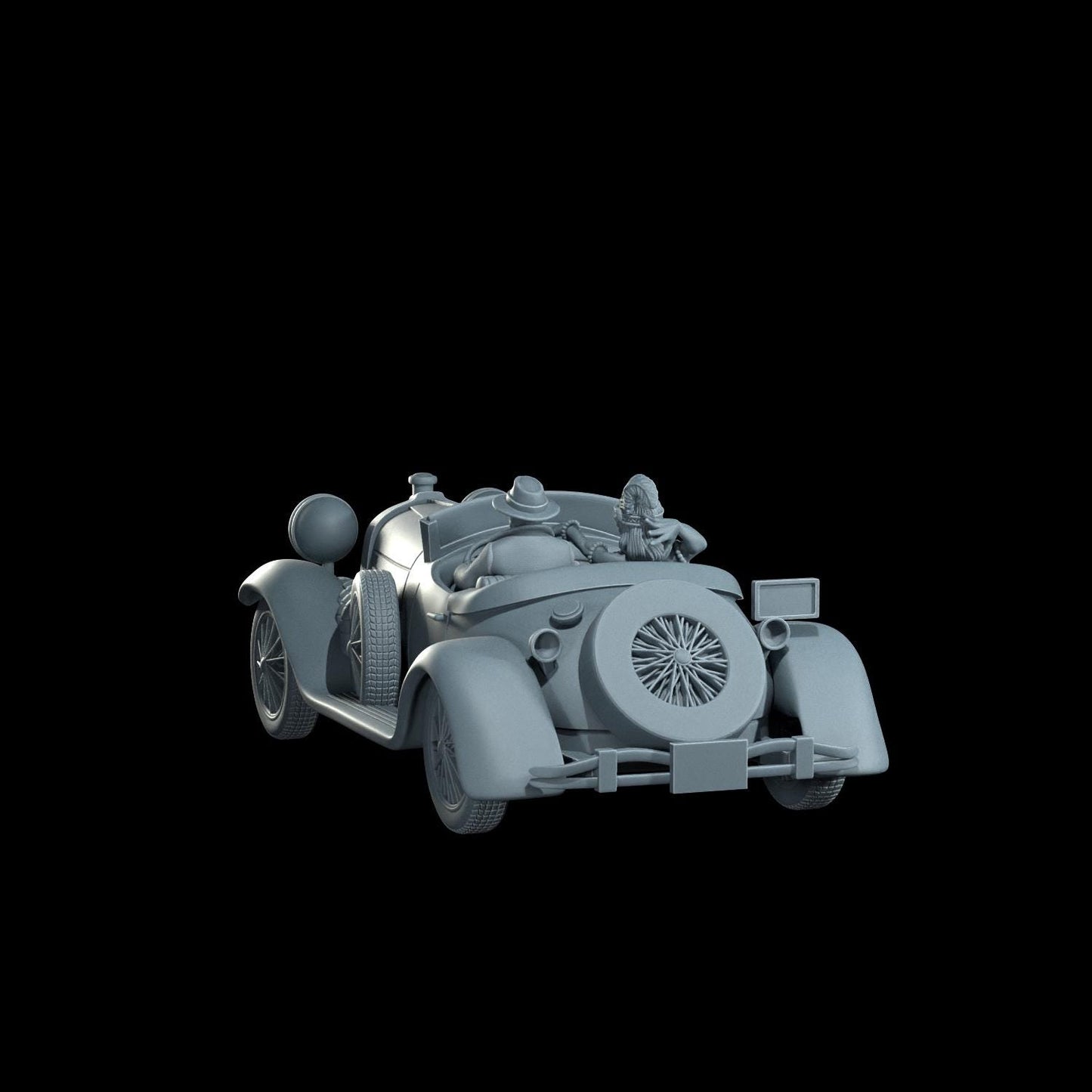 Duesenberg Vehicle Miniature - 28mm / 32mm / 36mm - Cosmondo - Resin Printed Figure for Arkham Horror, D&D, TTRPGs, and Board Games