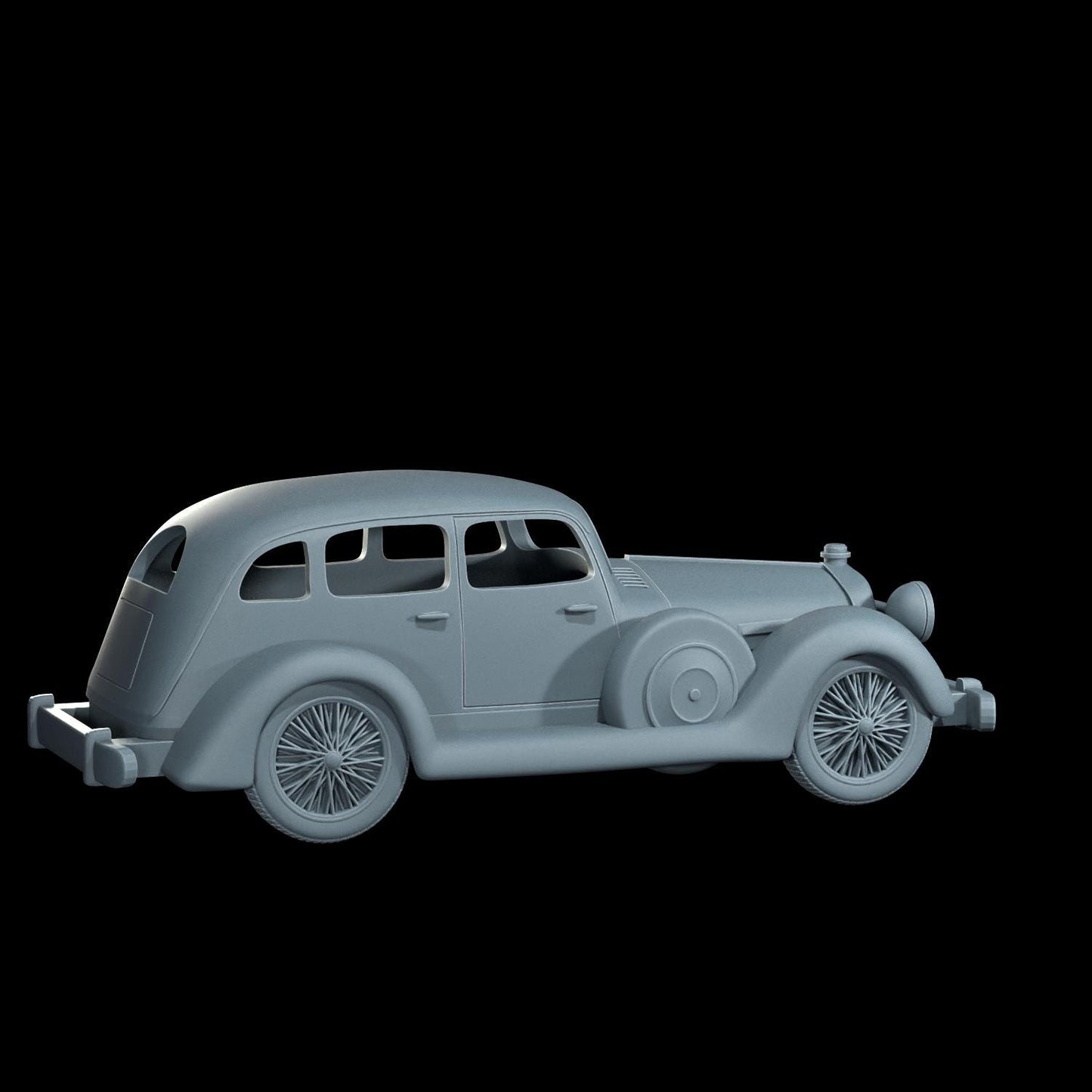 1935 SS1 Vehicle Miniature - 28mm / 32mm / 36mm - Cosmondo - Resin Printed Figure for Arkham Horror, D&D, TTRPGs, and Board Games