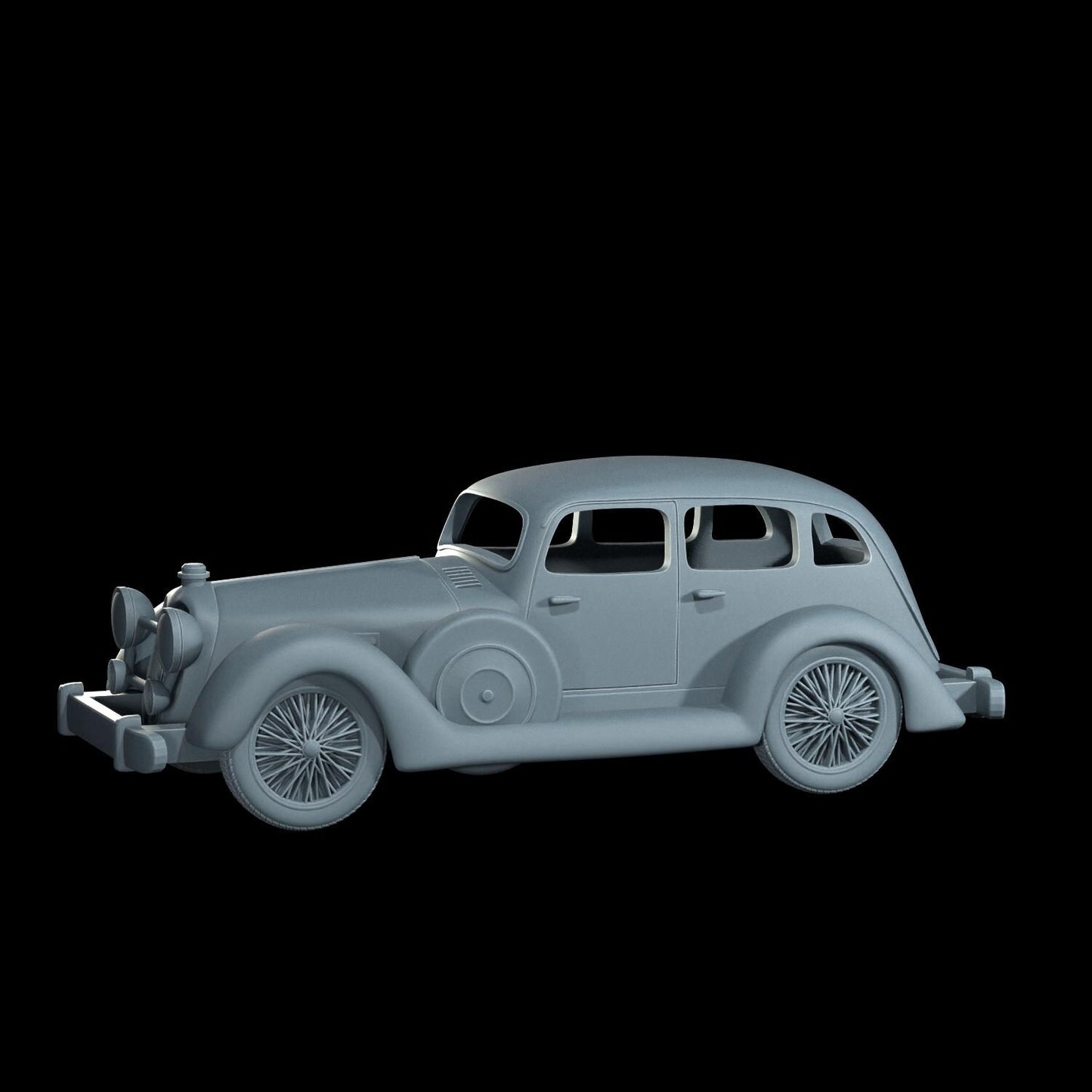 1935 SS1 Vehicle Miniature - 28mm / 32mm / 36mm - Cosmondo - Resin Printed Figure for Arkham Horror, D&D, TTRPGs, and Board Games
