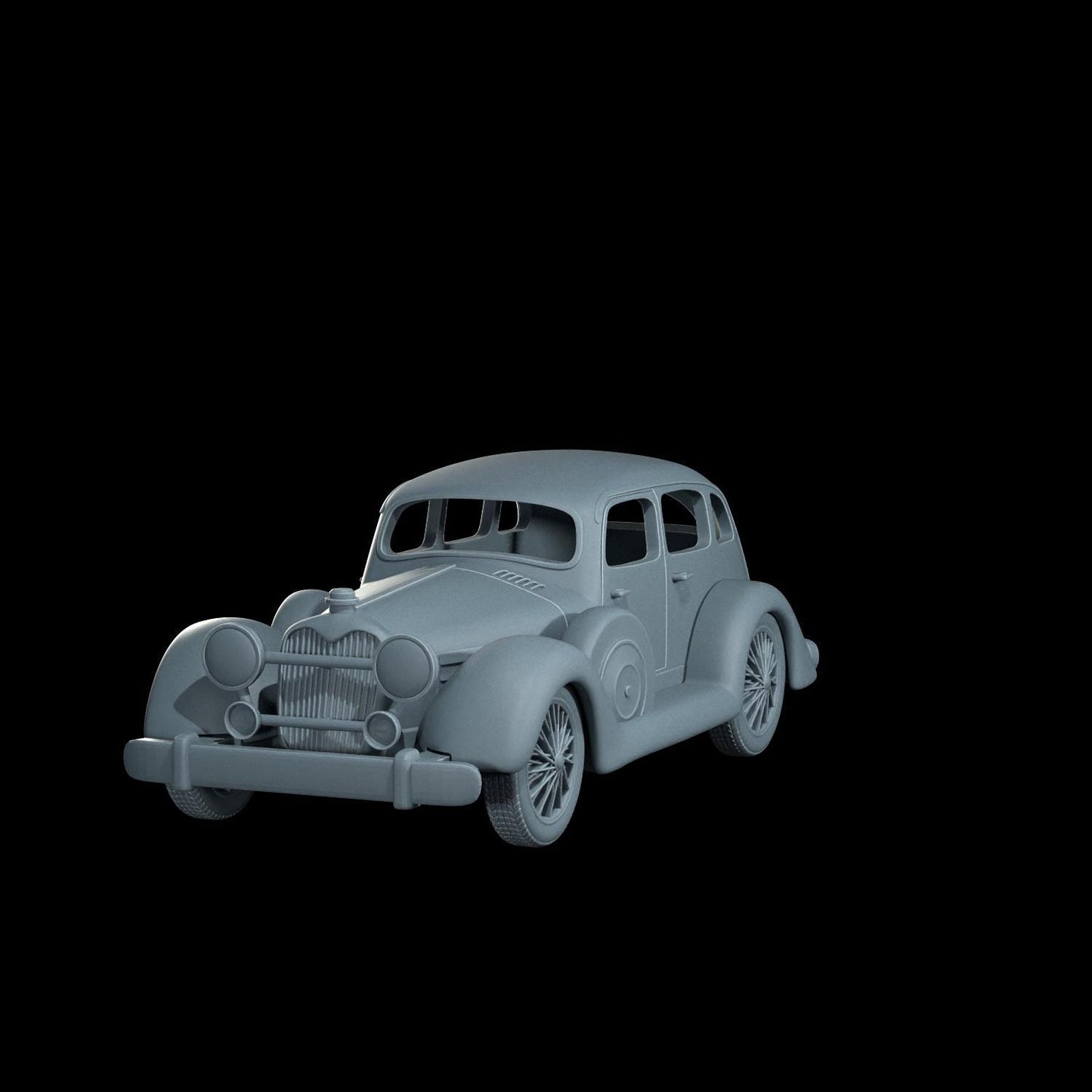1935 SS1 Vehicle Miniature - 28mm / 32mm / 36mm - Cosmondo - Resin Printed Figure for Arkham Horror, D&D, TTRPGs, and Board Games