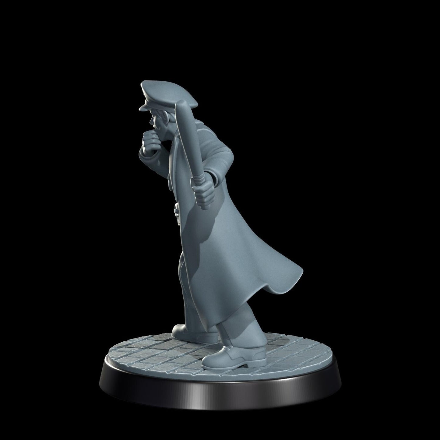 High Speed Horror Police Officers Miniature - 28mm / 32mm / 36mm - Cosmondo - Resin Printed Figure for Arkham Horror, D&D, and TTRPGs