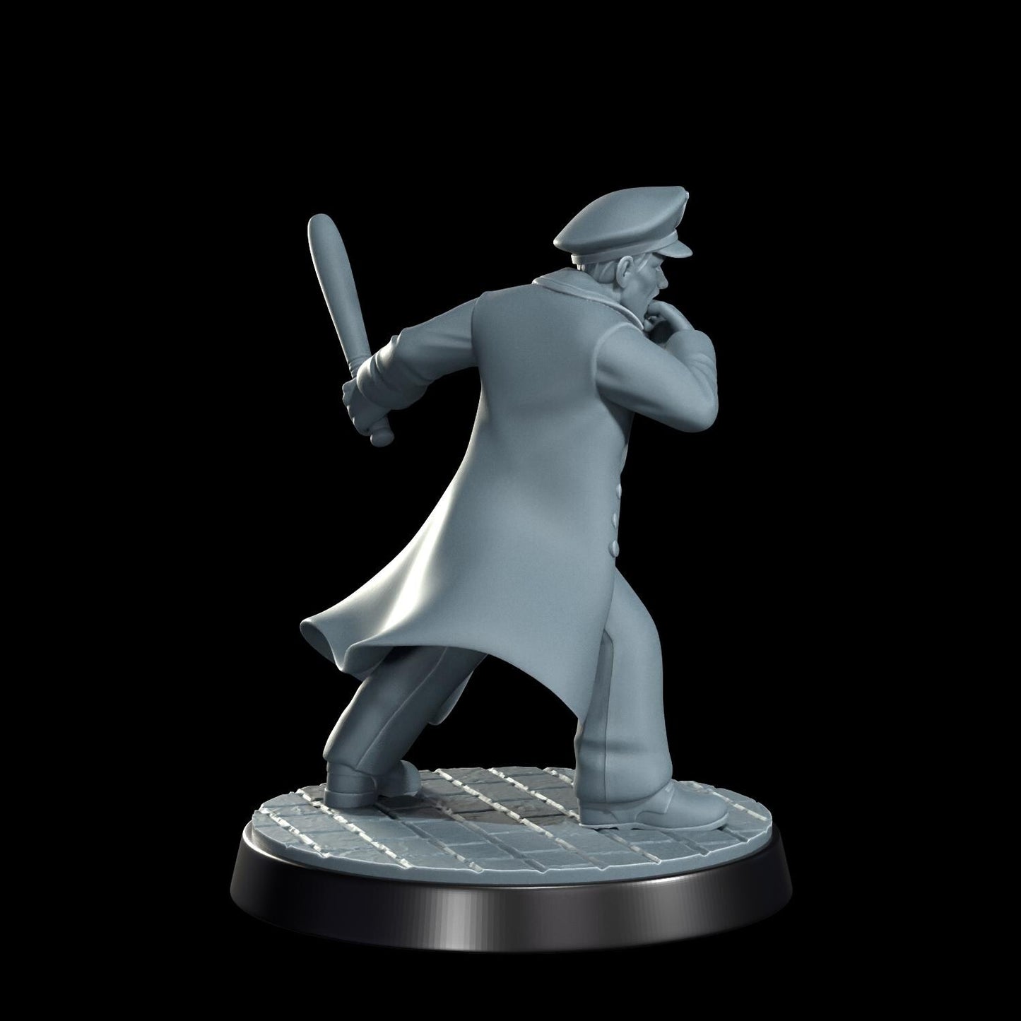 High Speed Horror Police Officers Miniature - 28mm / 32mm / 36mm - Cosmondo - Resin Printed Figure for Arkham Horror, D&D, and TTRPGs
