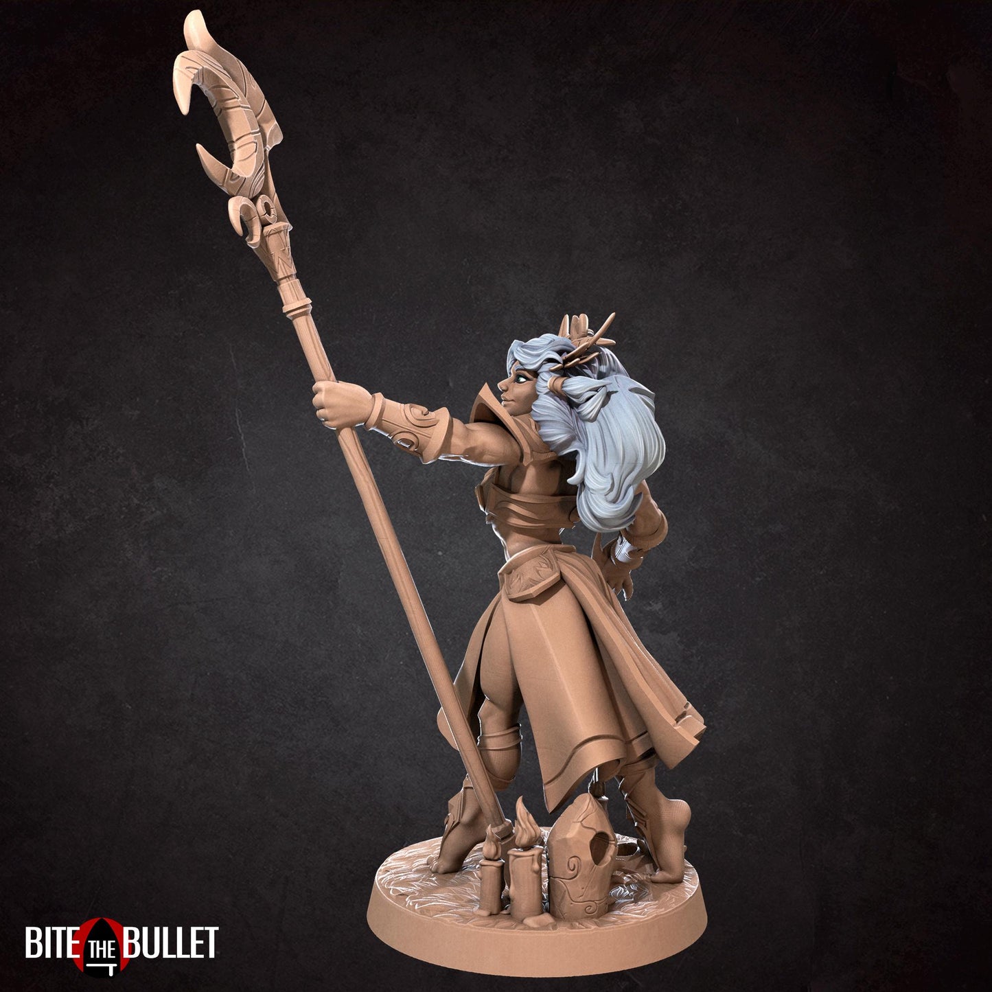 Night Elf Sorceress Tiana Miniature - 28mm / 32mm / 36mm - Bite the Bullet - Resin Printed Figure for D&D, TTRPGs, and Board Games