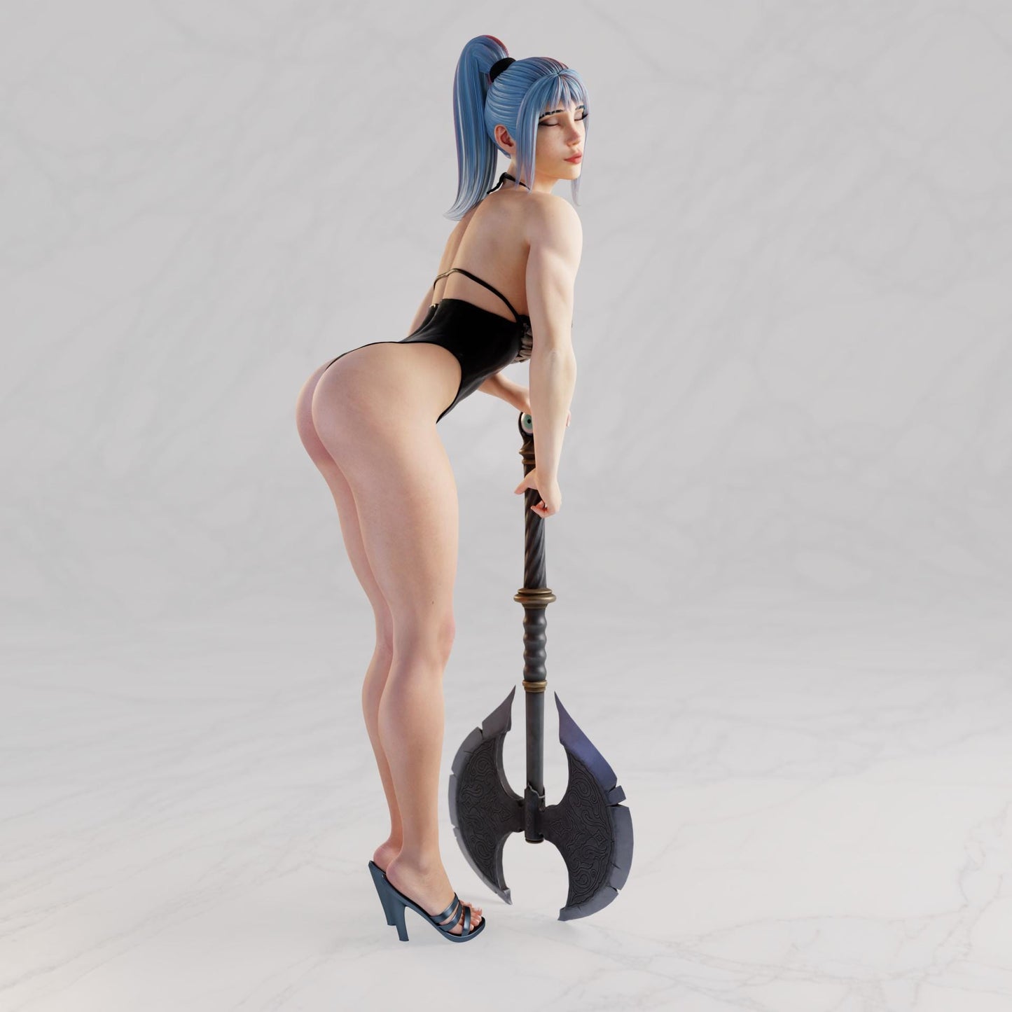 Knightly Desires Miniature (9 Variations) - 28mm / 32mm / 36mm / 75mm - QB Works - Resin Printed Figures for D&D, TTRPGs, and Painting
