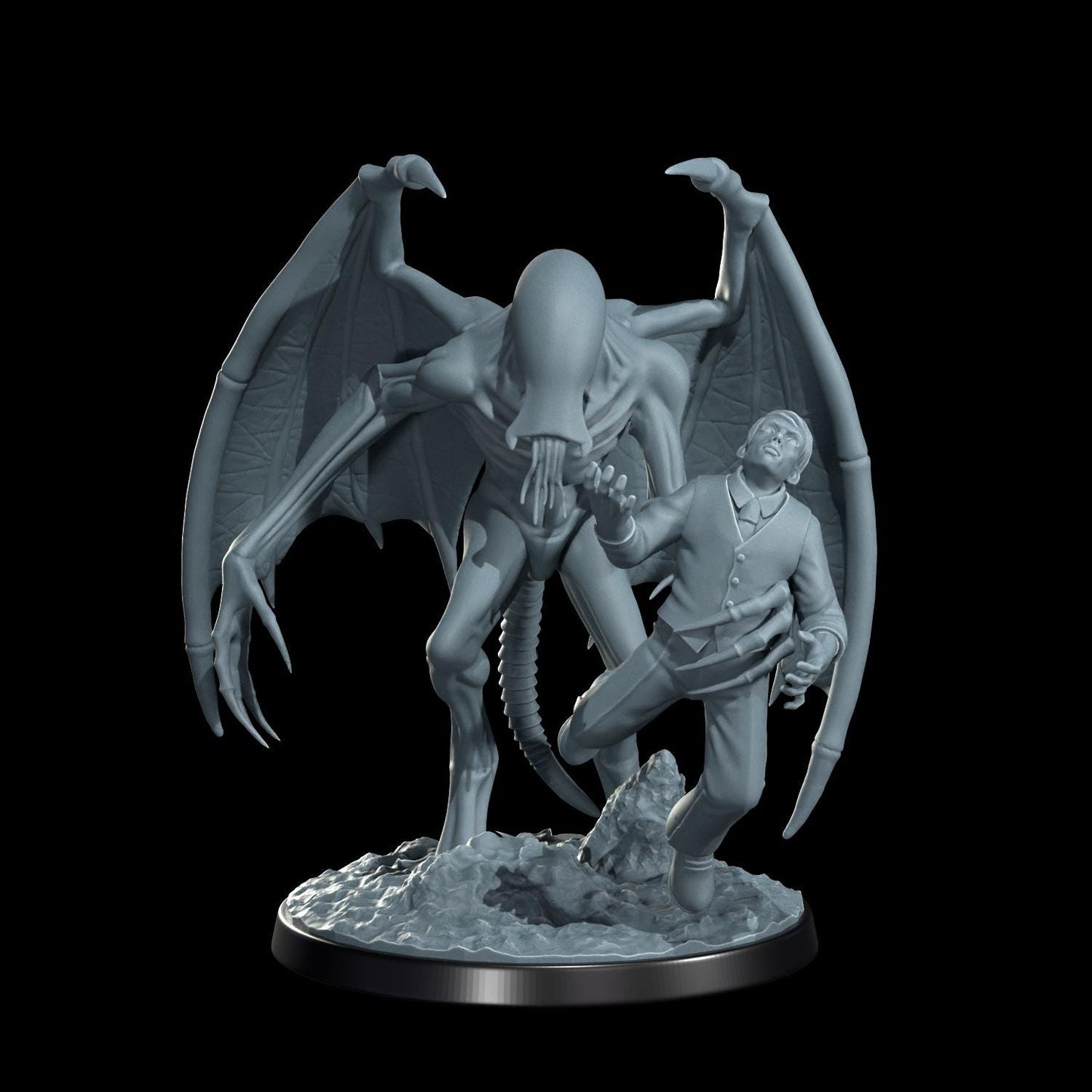 Nightgaunt's Claim Miniature - 28mm / 32mm / 36mm - Cosmondo - Resin Printed Figure for Arkham Horror, D&D, TTRPGs, and Board Games