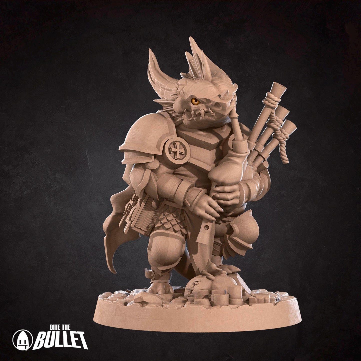 Kobold Bardbarian Miniature - 28mm / 32mm / 36mm - Bite the Bullet - Resin Printed Figure for D&D, TTRPGs, and Board Games