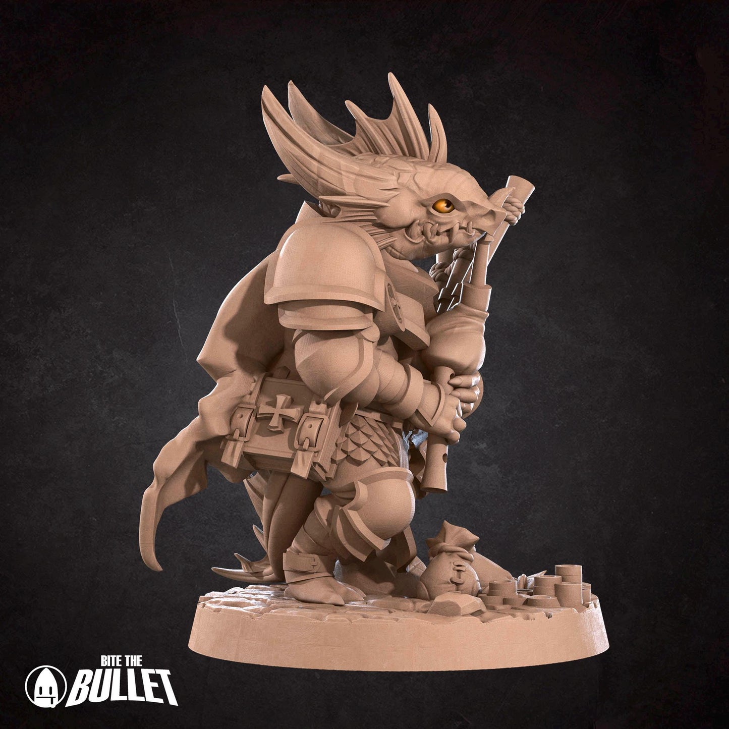 Kobold Bardbarian Miniature - 28mm / 32mm / 36mm - Bite the Bullet - Resin Printed Figure for D&D, TTRPGs, and Board Games