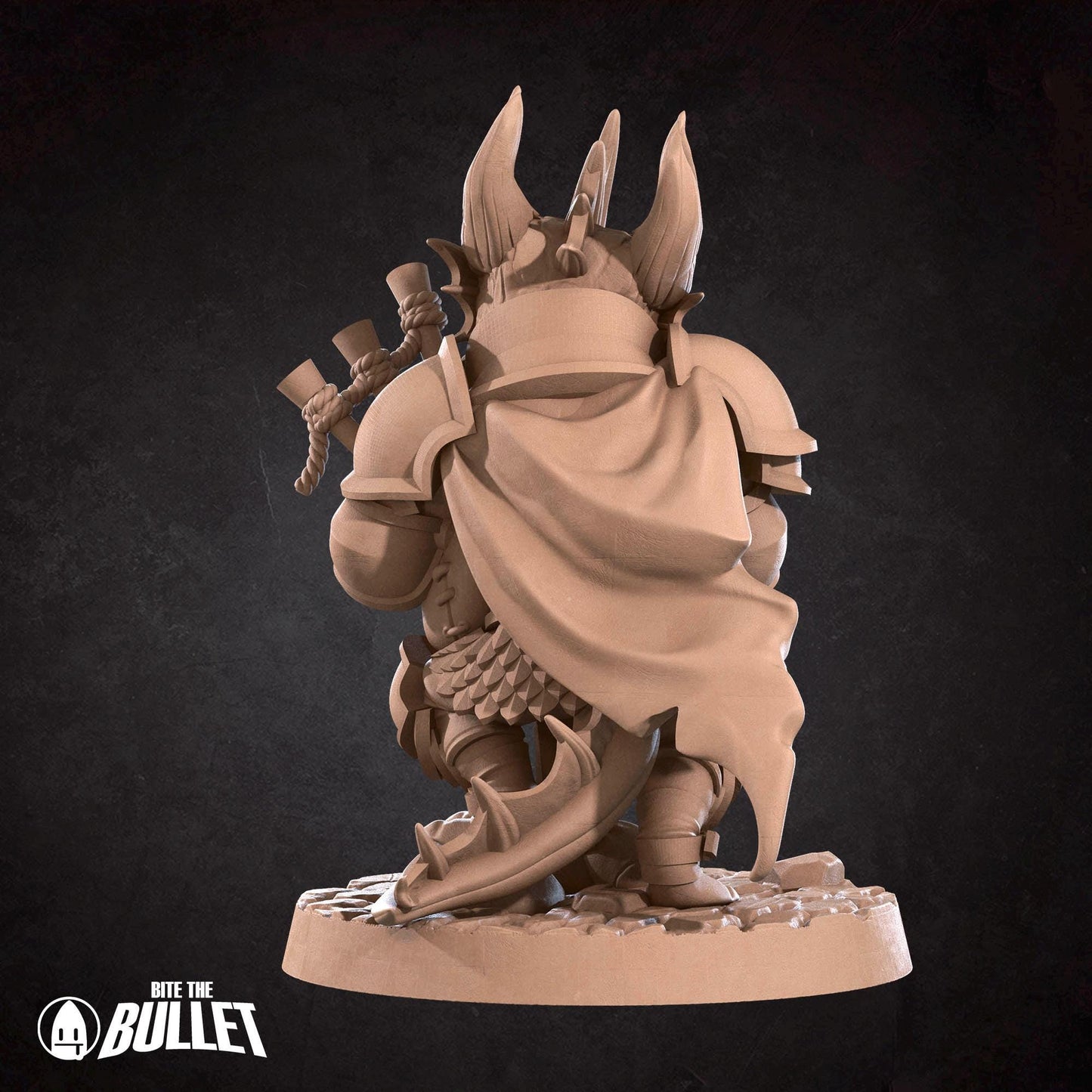Kobold Bardbarian Miniature - 28mm / 32mm / 36mm - Bite the Bullet - Resin Printed Figure for D&D, TTRPGs, and Board Games