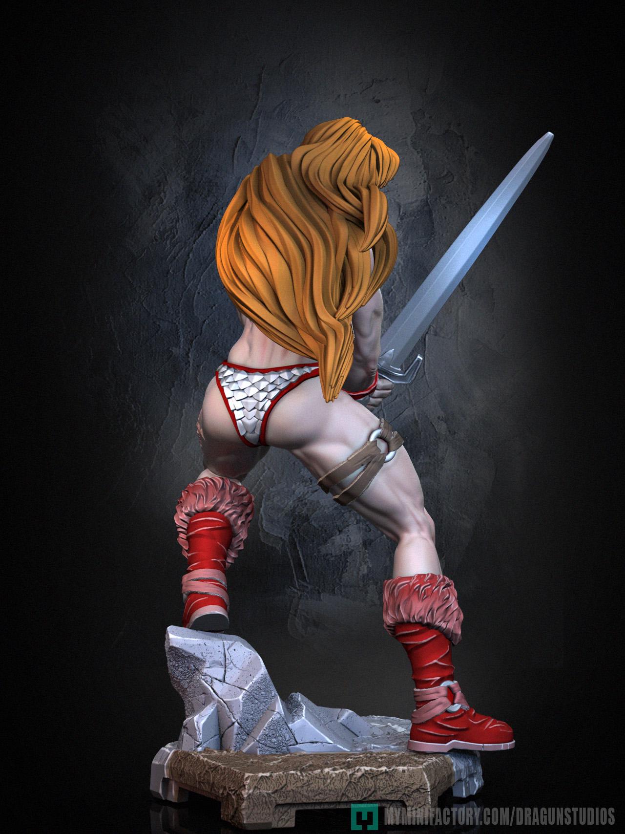 Tyris Flare Miniature - 28mm / 32mm / 36mm / 75mm - DraGun Studios - Resin Printed Figurine for D&D, TTRPGs, and Board Games