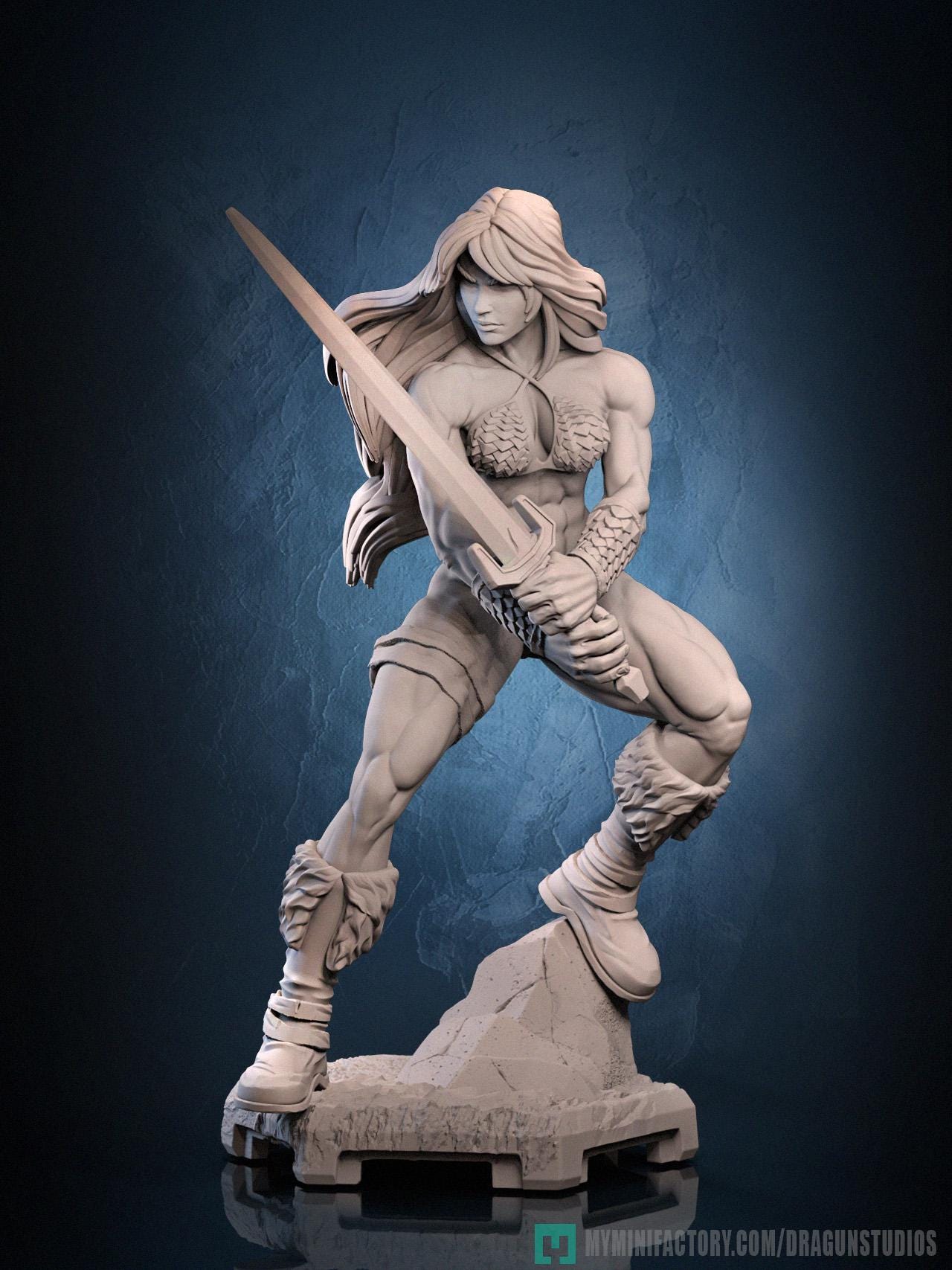 Tyris Flare Miniature - 28mm / 32mm / 36mm / 75mm - DraGun Studios - Resin Printed Figurine for D&D, TTRPGs, and Board Games