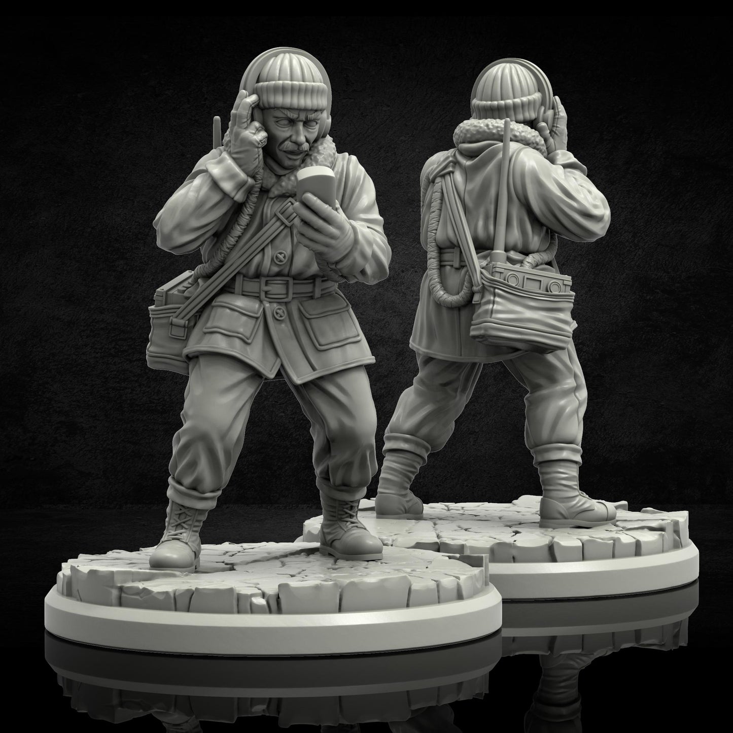 Radio Miniature - 28mm / 32mm / 36mm - Adaevy Creations - Resin Printed Figure for Arkham Horror